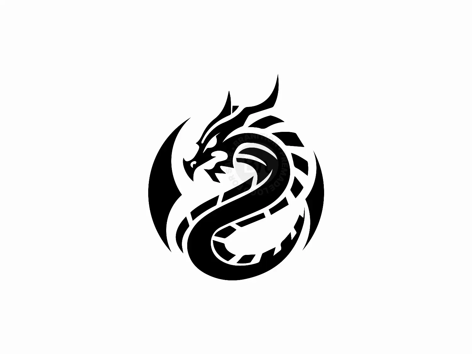 Majestic Dragon Logo Design