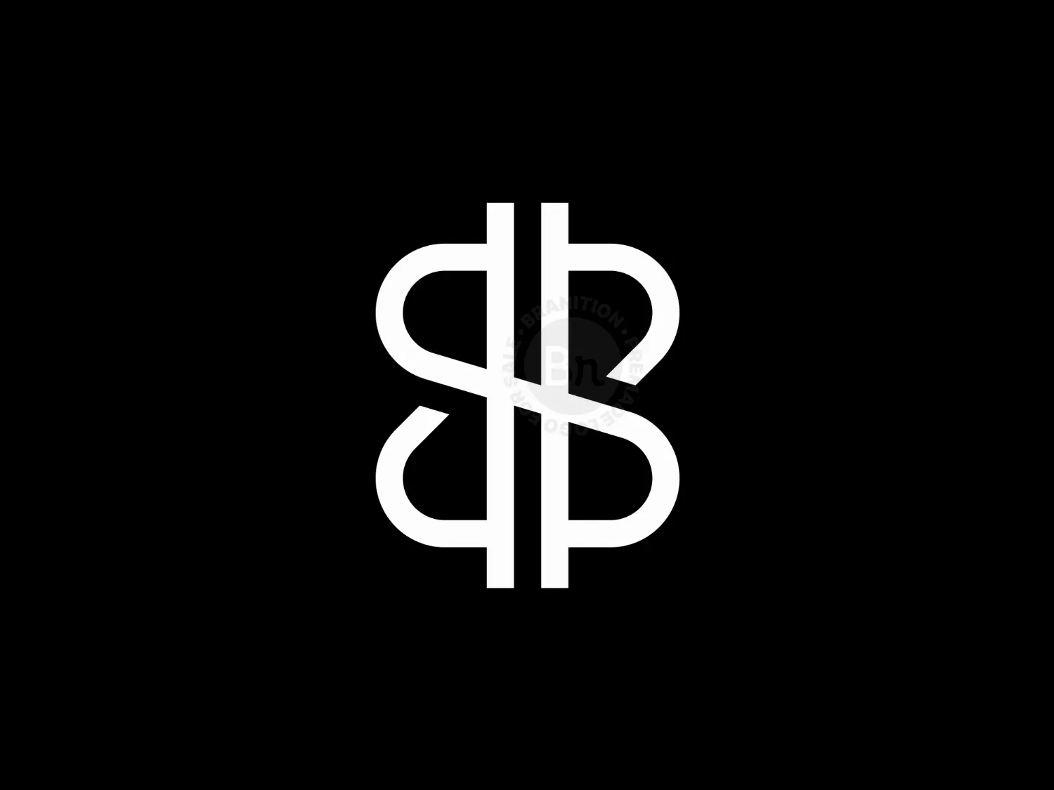 Letter SB Monogram Cryptocurrency Logo