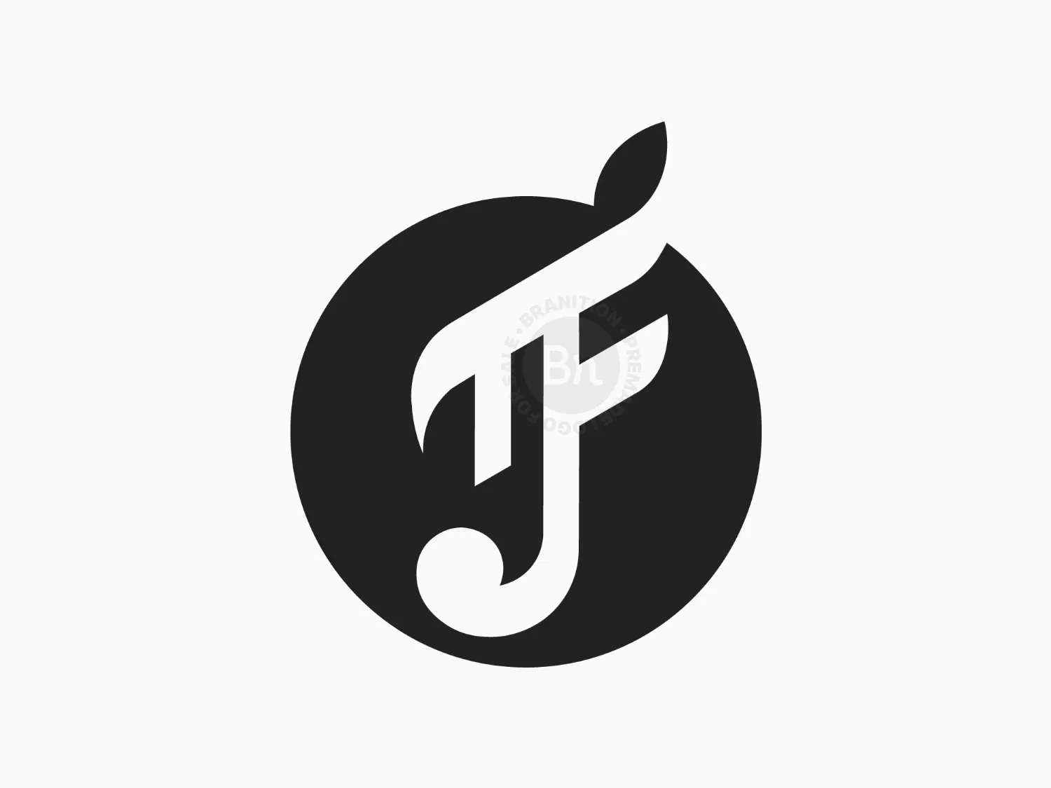 Negative Space Tf Ft F T Monogram Typography Logo