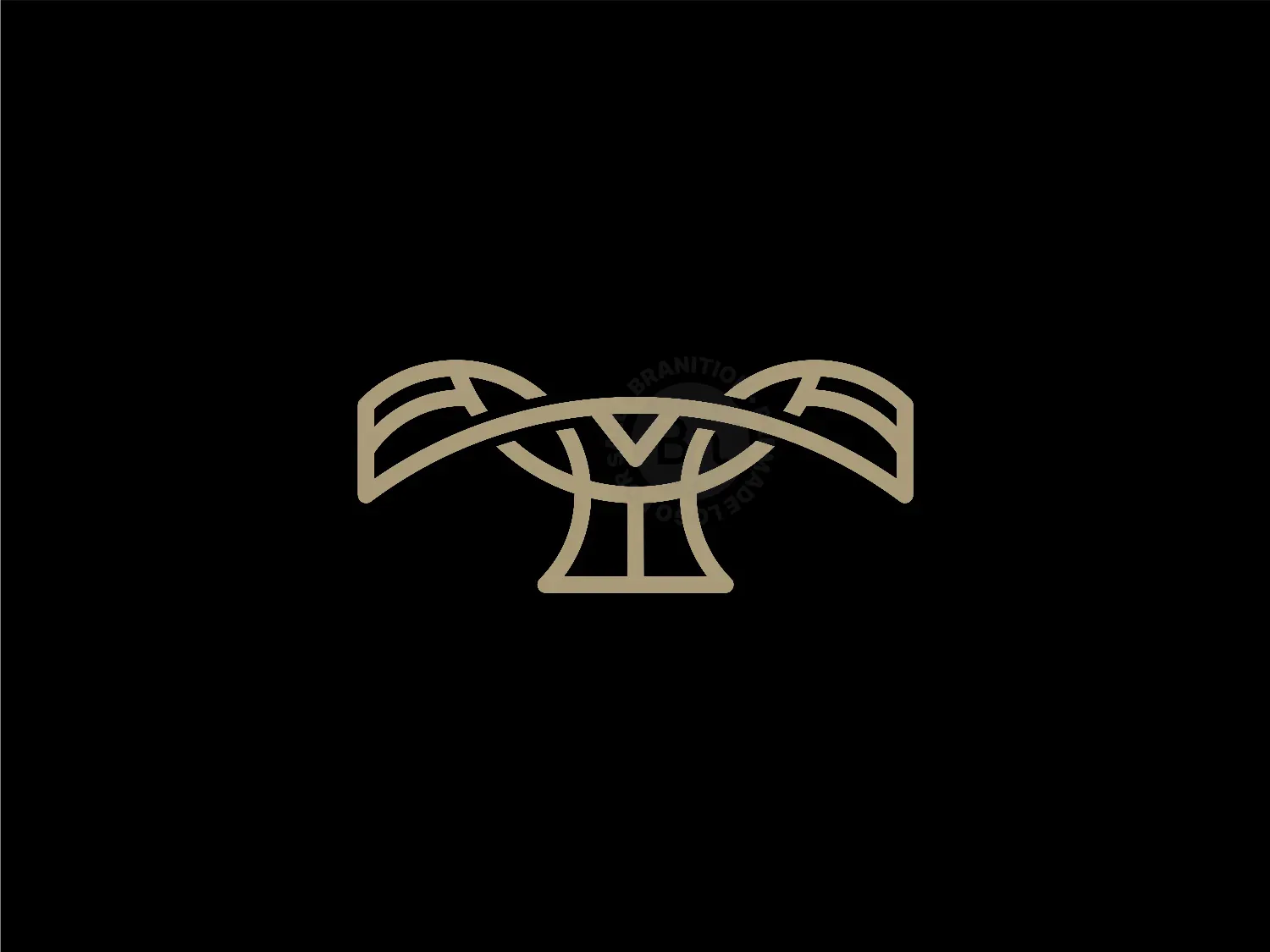 Letter T Eagle Modern Logo