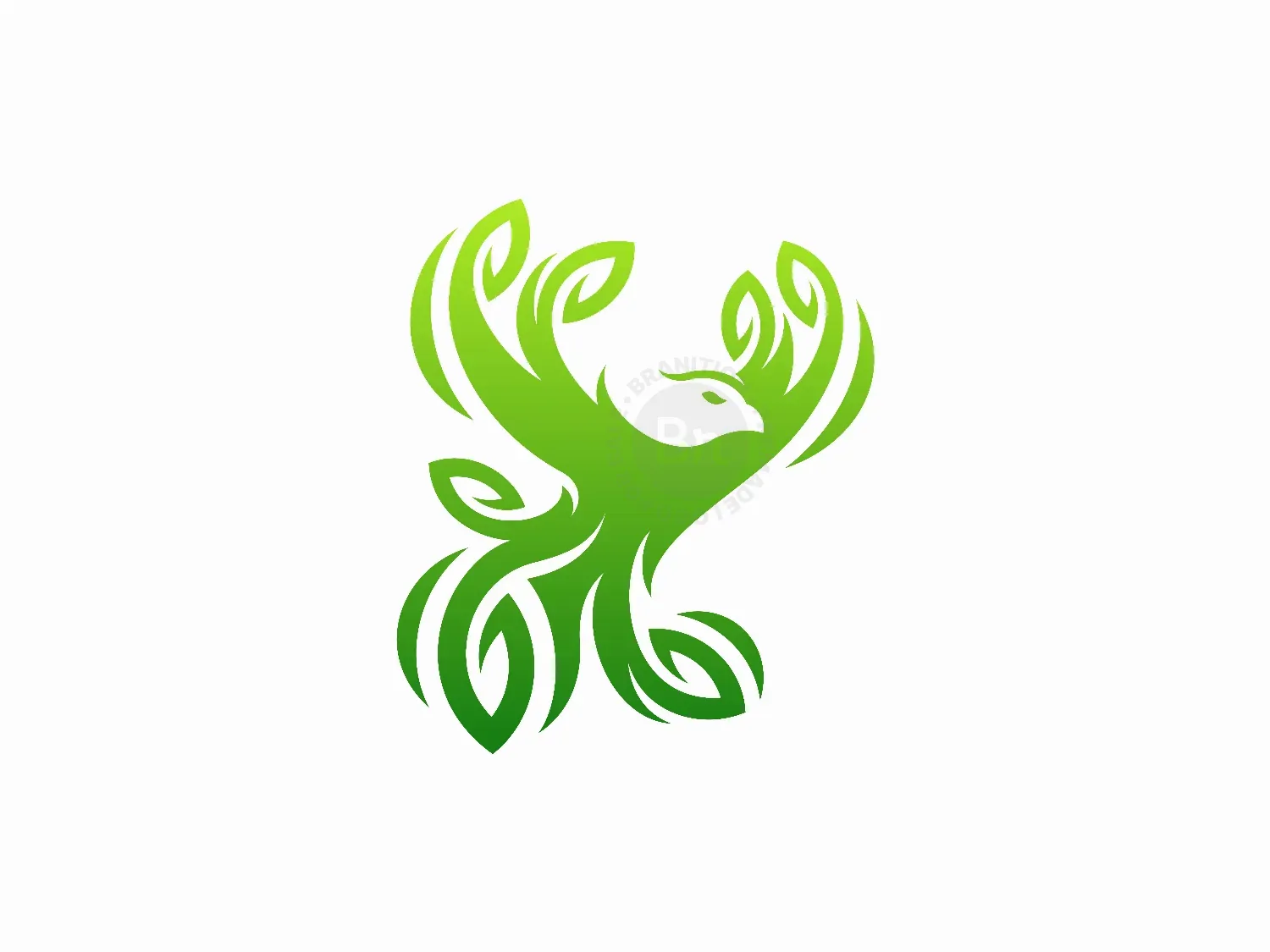 Bird Eagle Leaf Nature Logo