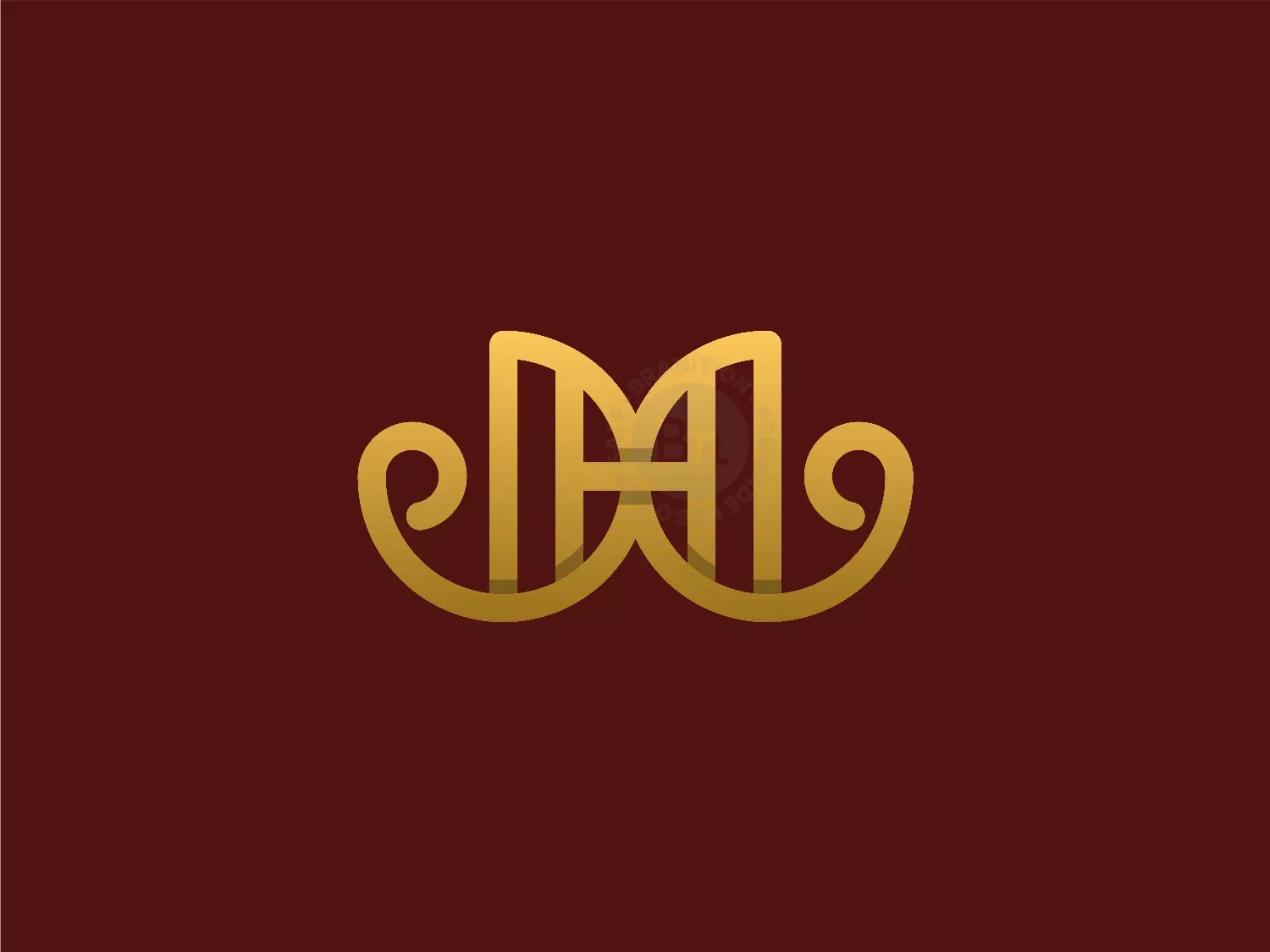 Letter H Luxury Monogram Creative Logo