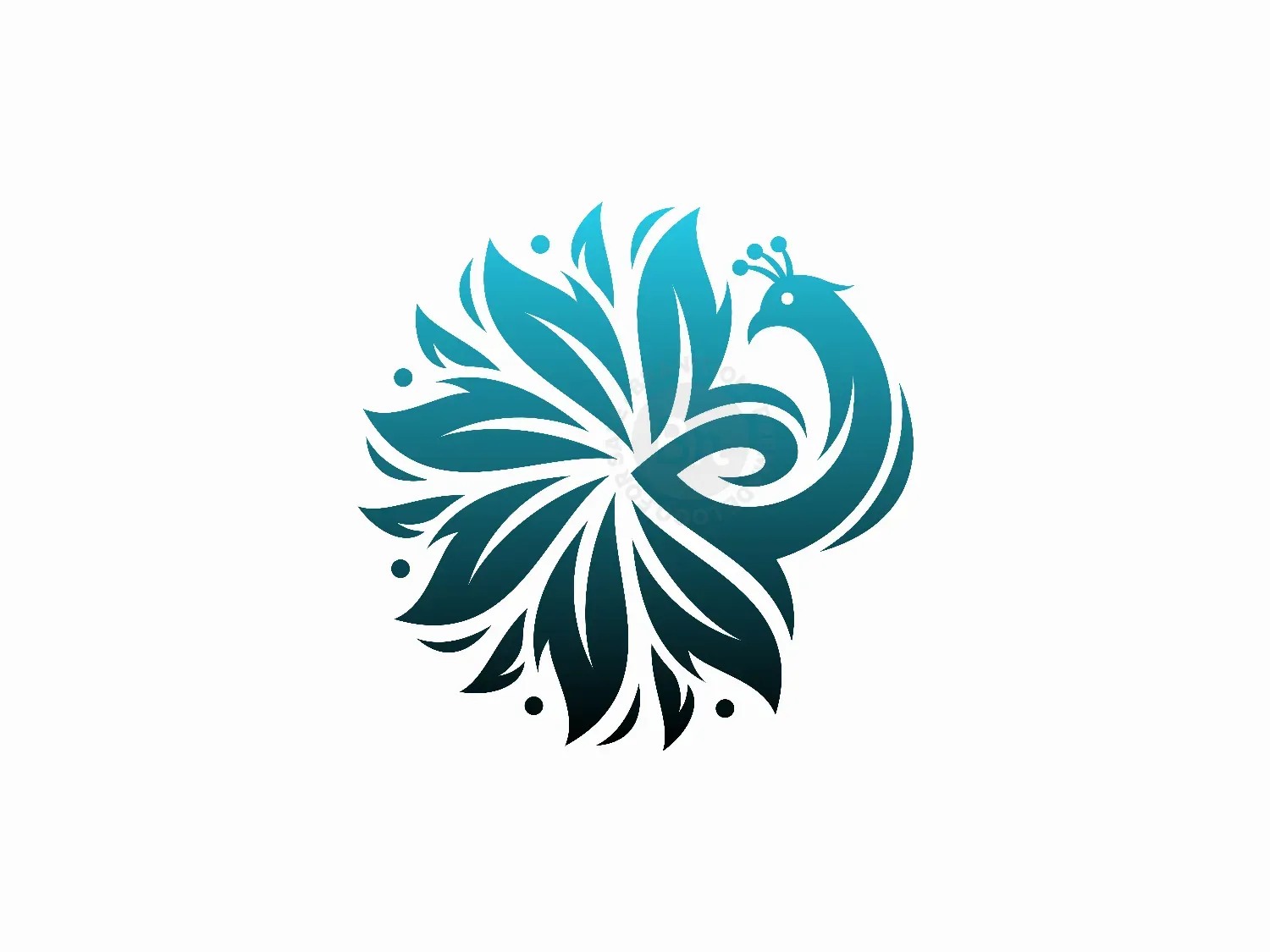 Peacock Leaf Beauty Logo