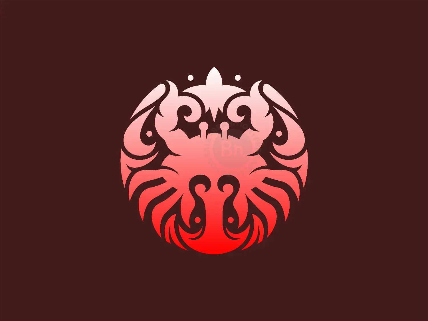 Crab Ornament Logo