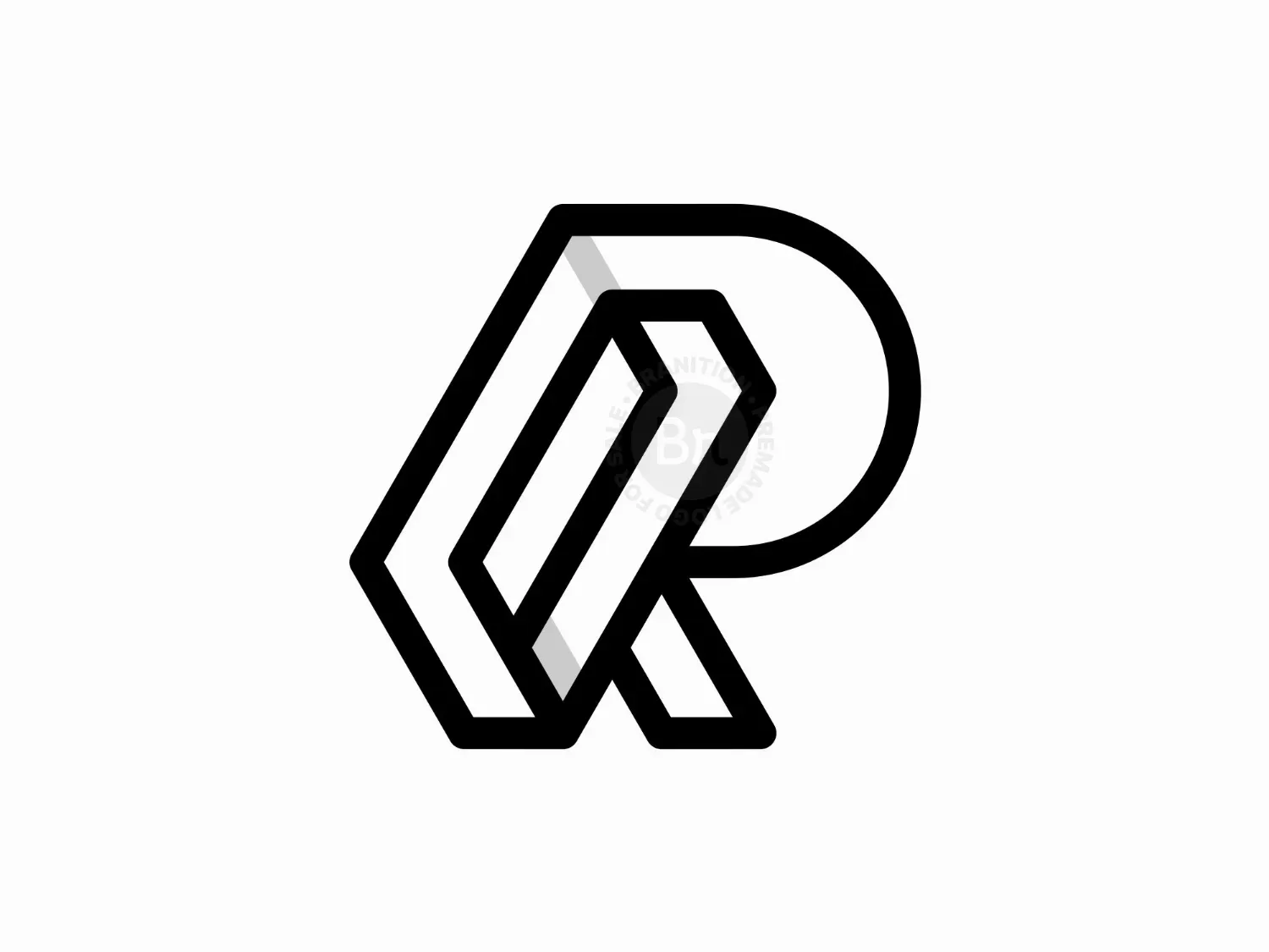 modern r logo logo 44