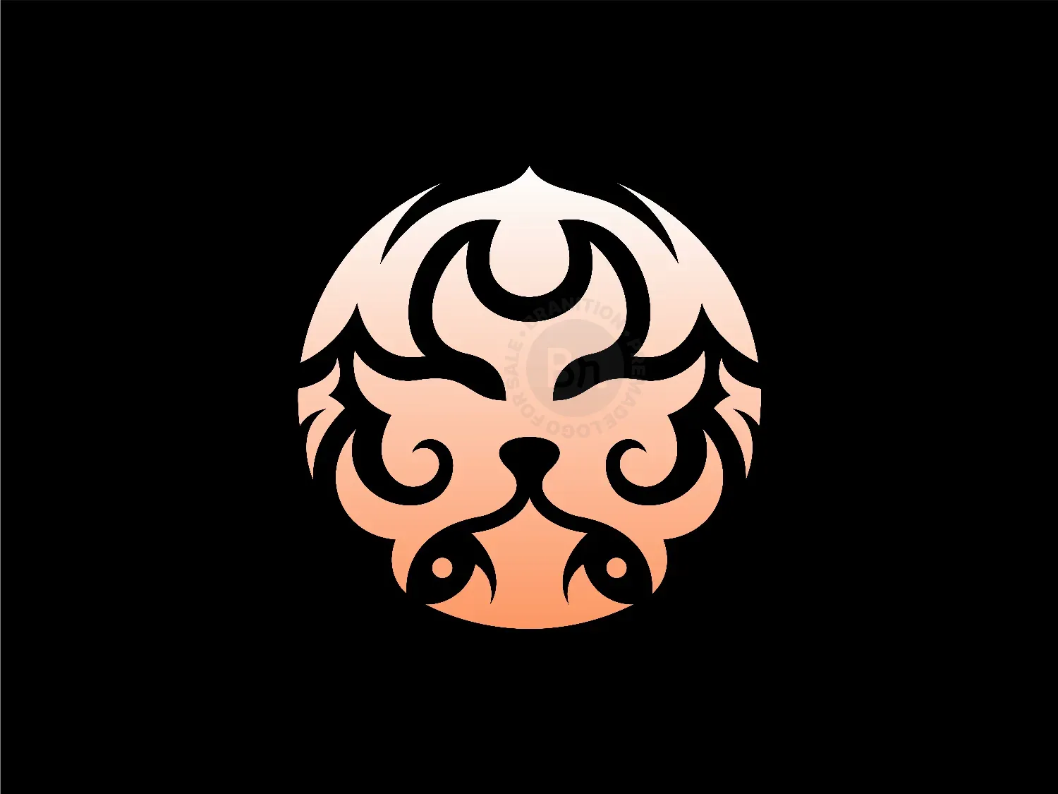 Lion Ornament Luxury Logo