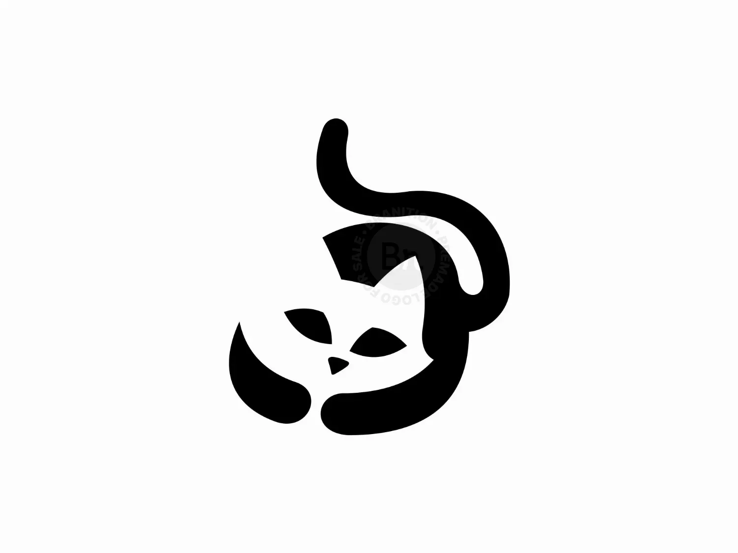 Cat Geometric Logo