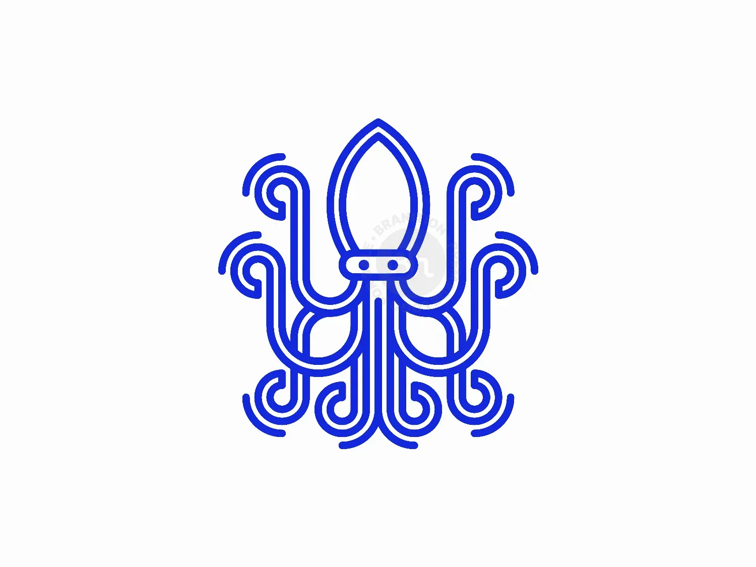 Octopus Line Modern Logo