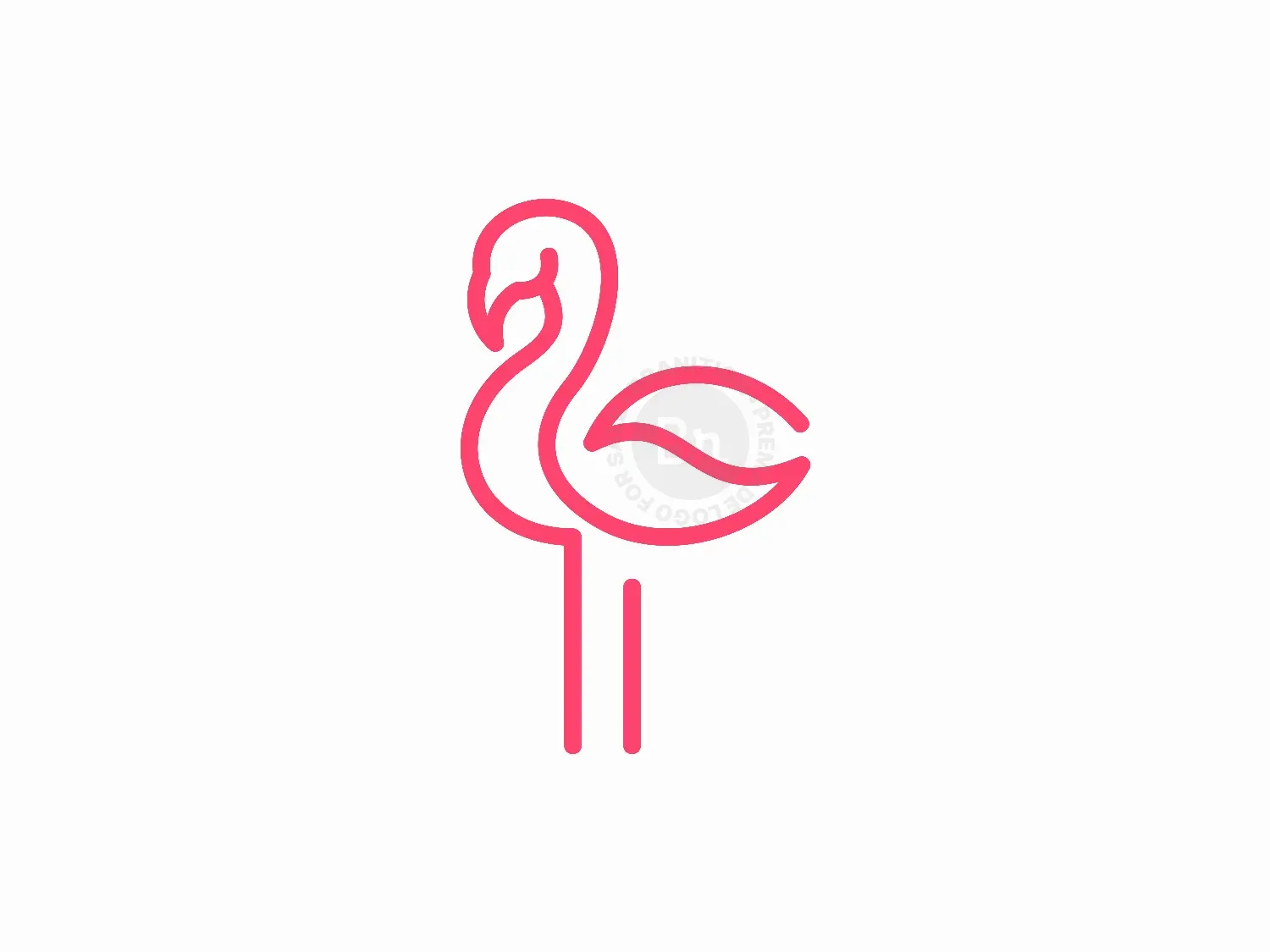 flamingo bird logo 0