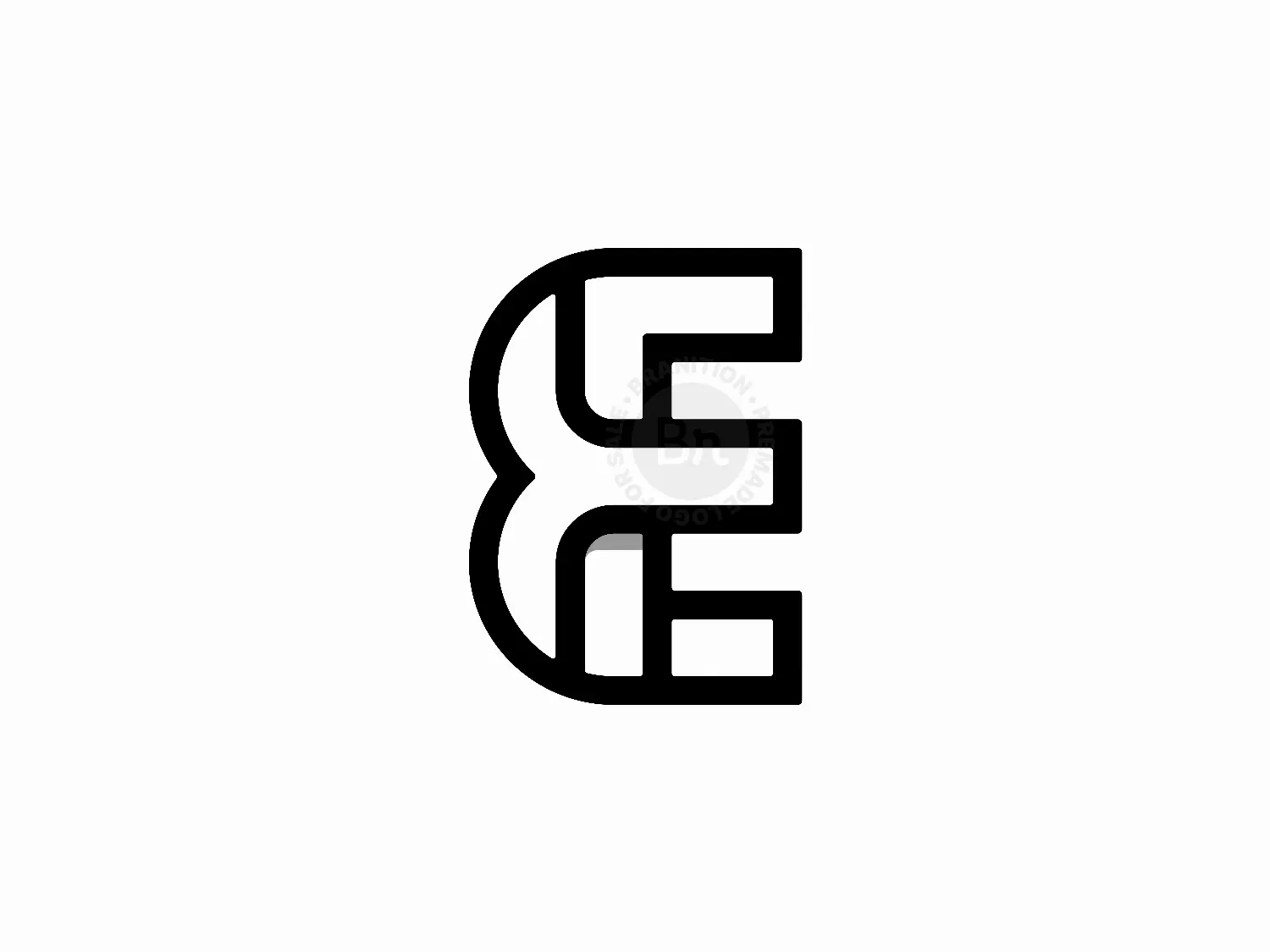 Letter EF FE Logo