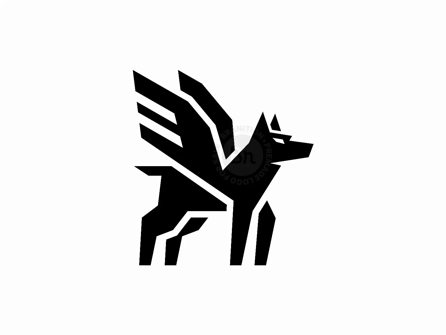 Dog Winged Logo