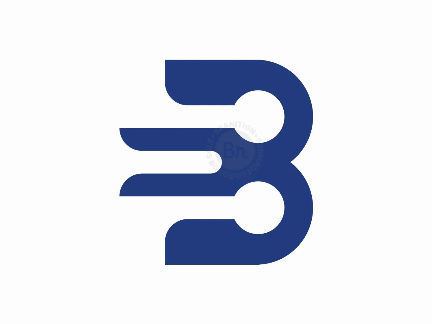 Letter B Circuit Logo