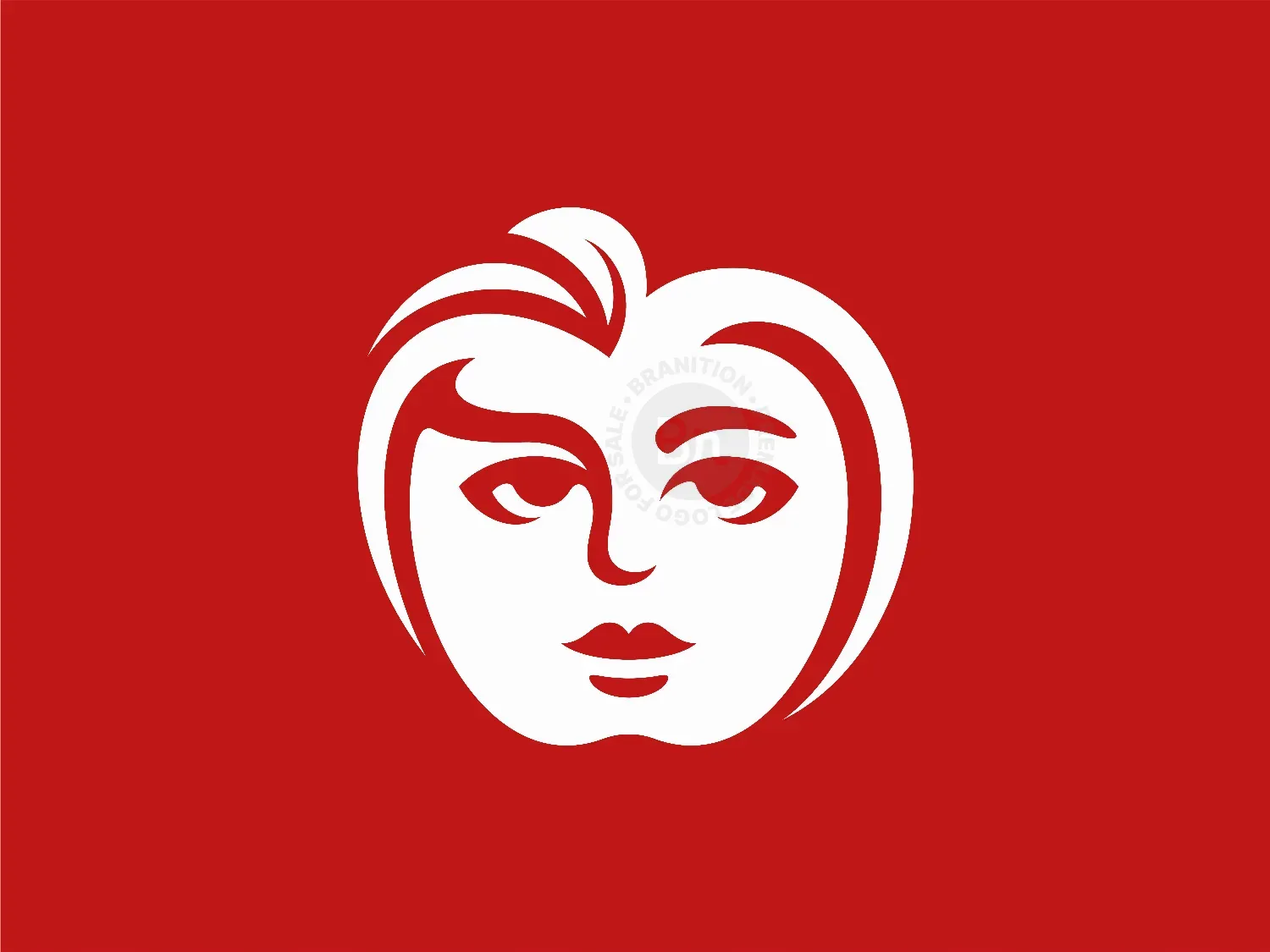 Apple Beauty Woman Logo