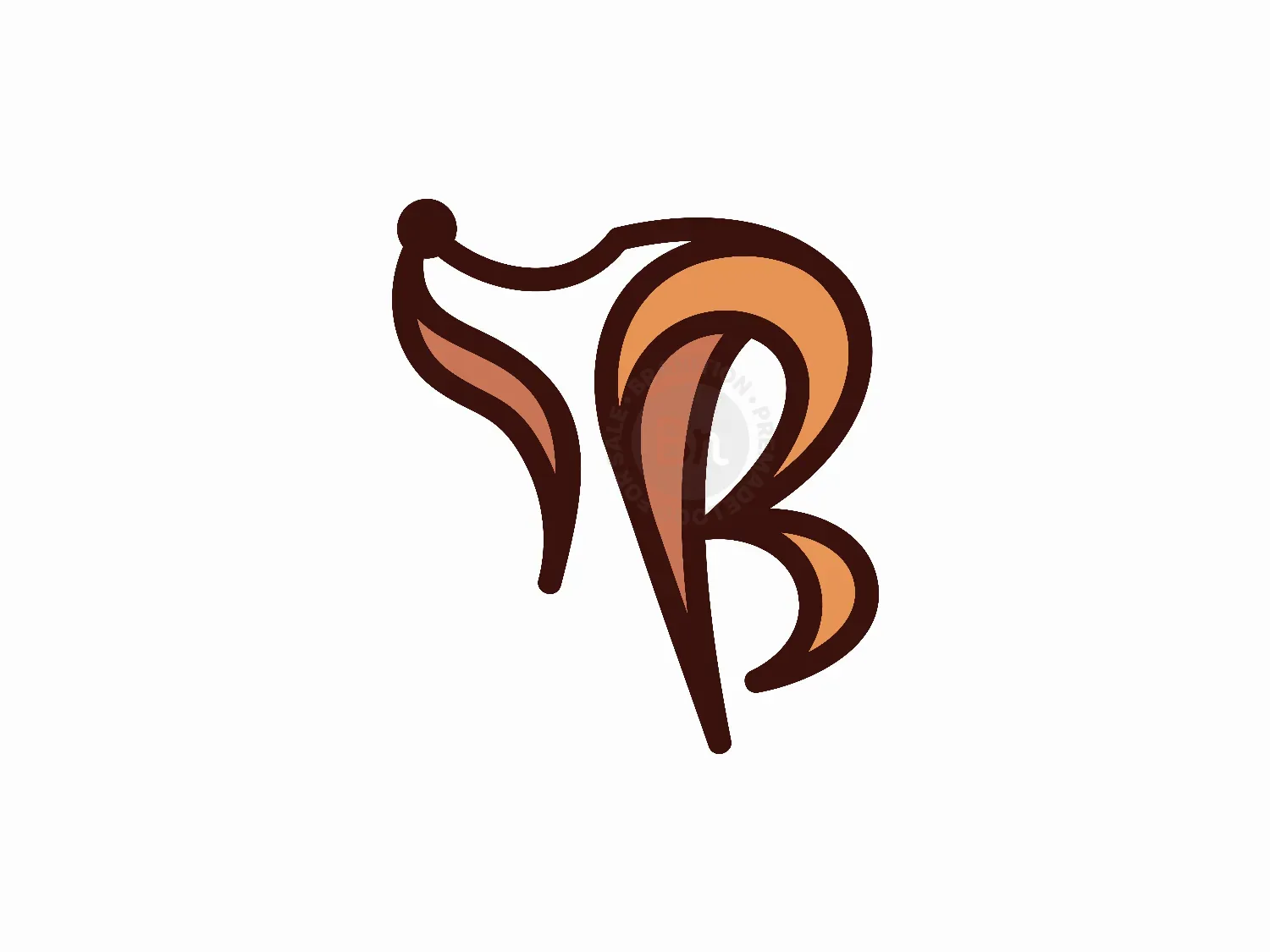 Letter B Dog Logo