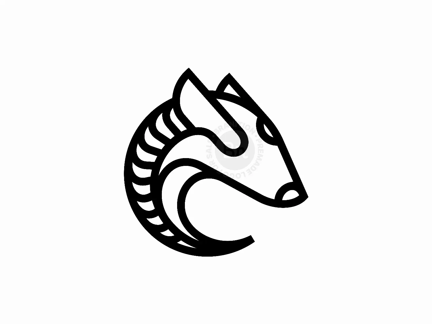 Honey Badger Head Logo