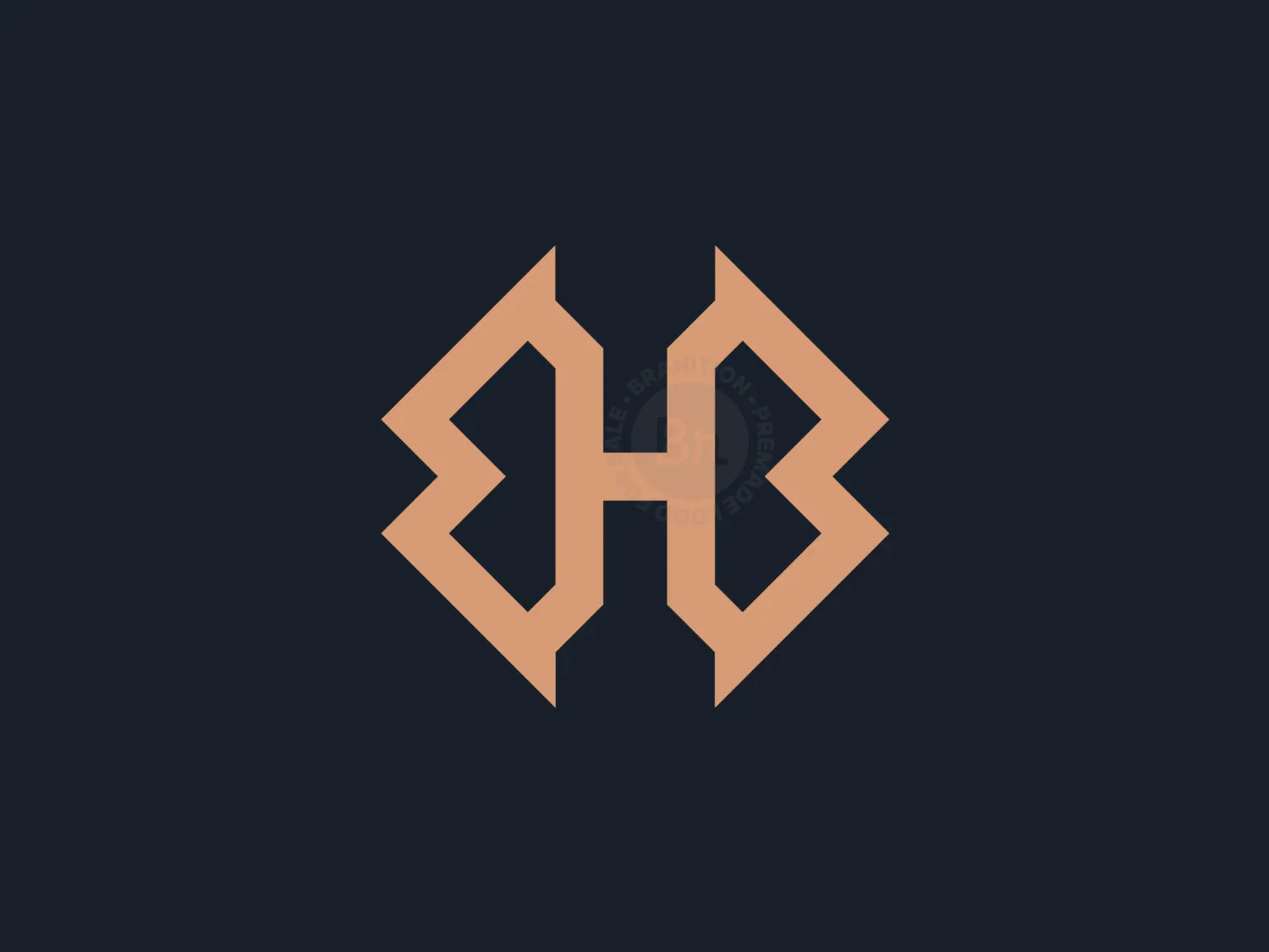 modern h logo logo 7