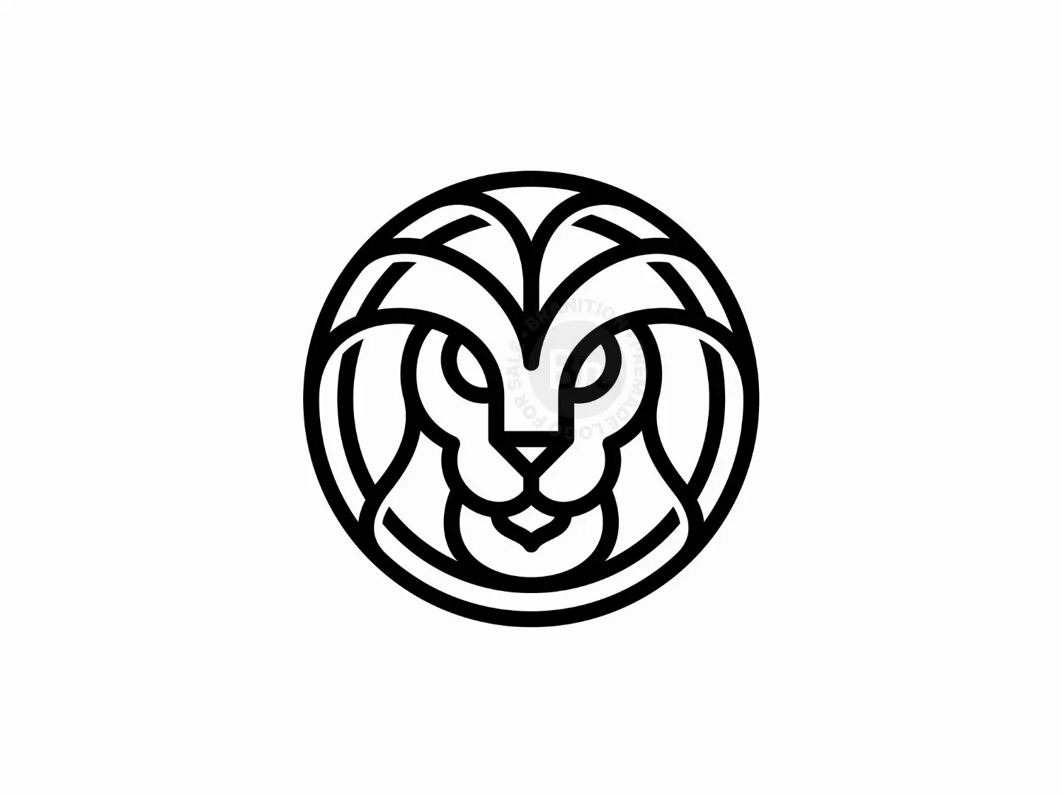 Lion Circle Simple Logo