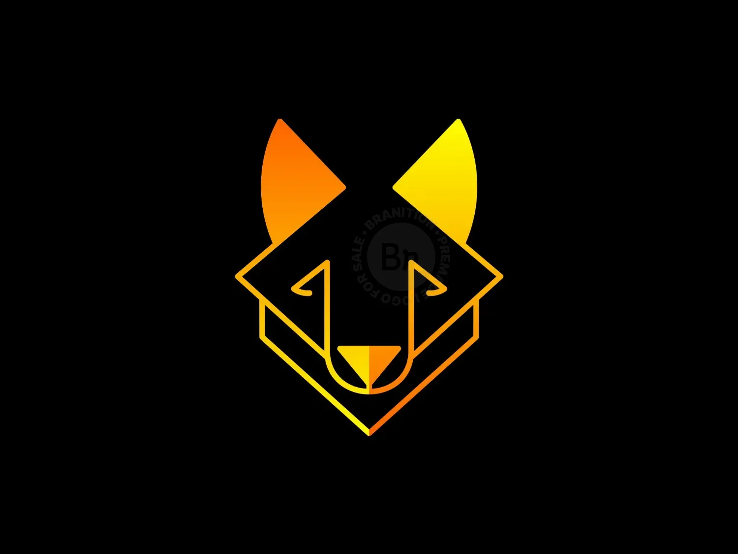 abstract fox logo logo 36