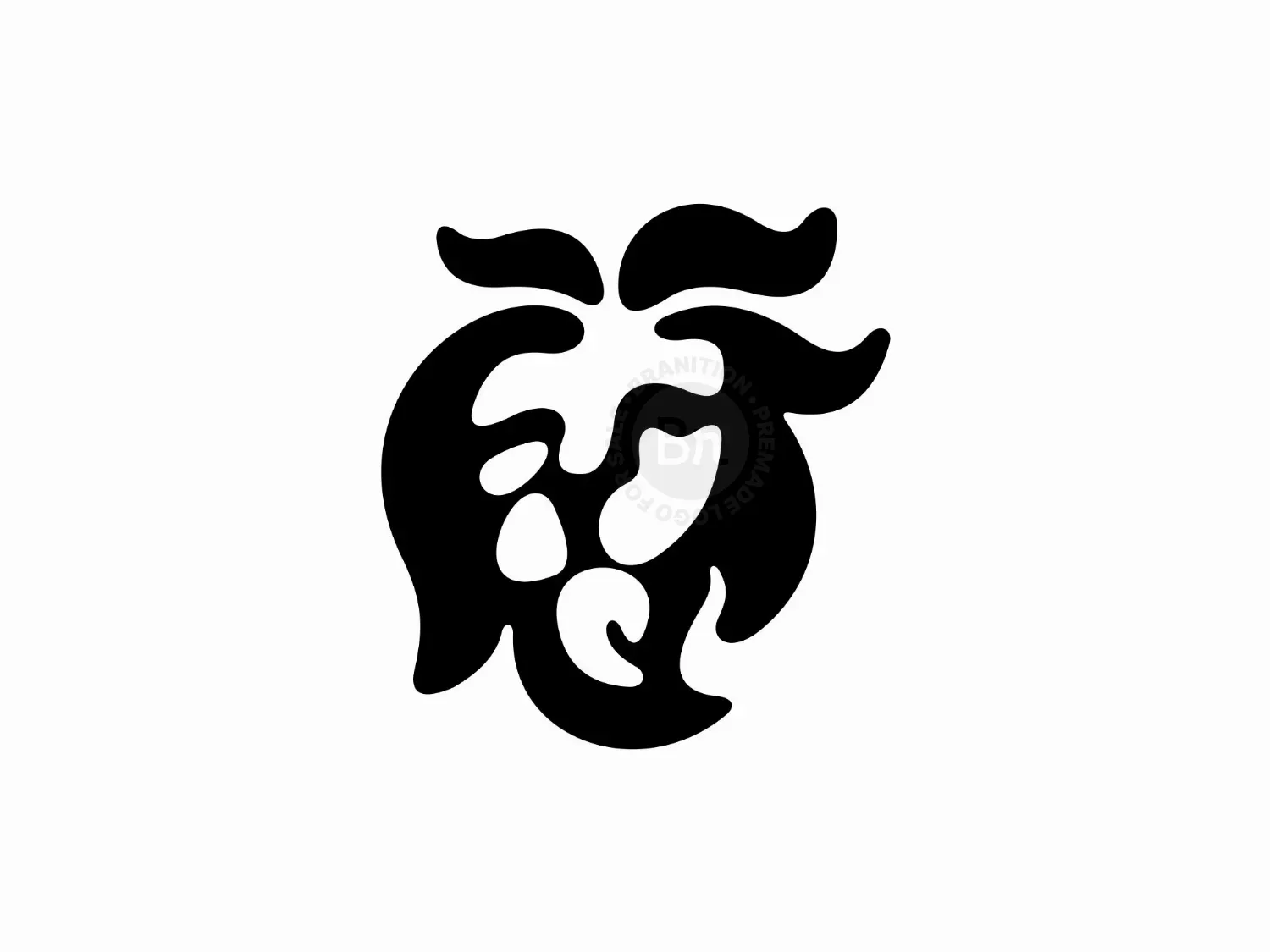 Simple Head Lion Logo