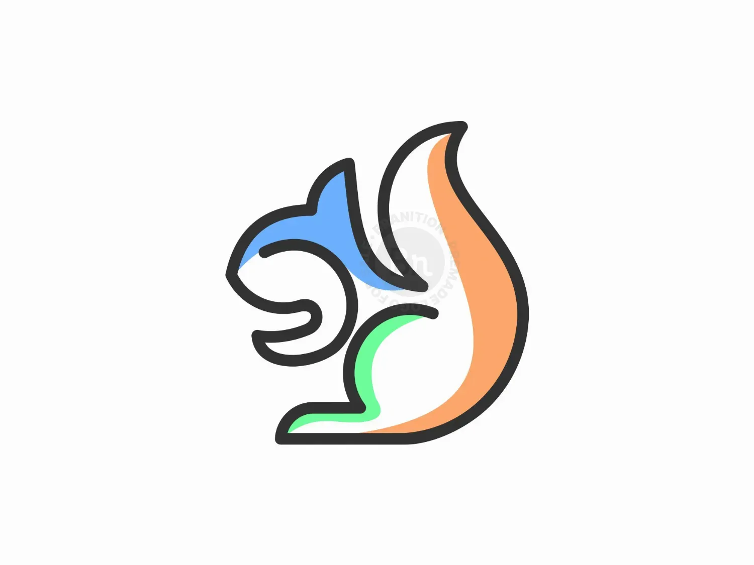 Simple Squirrel Logo