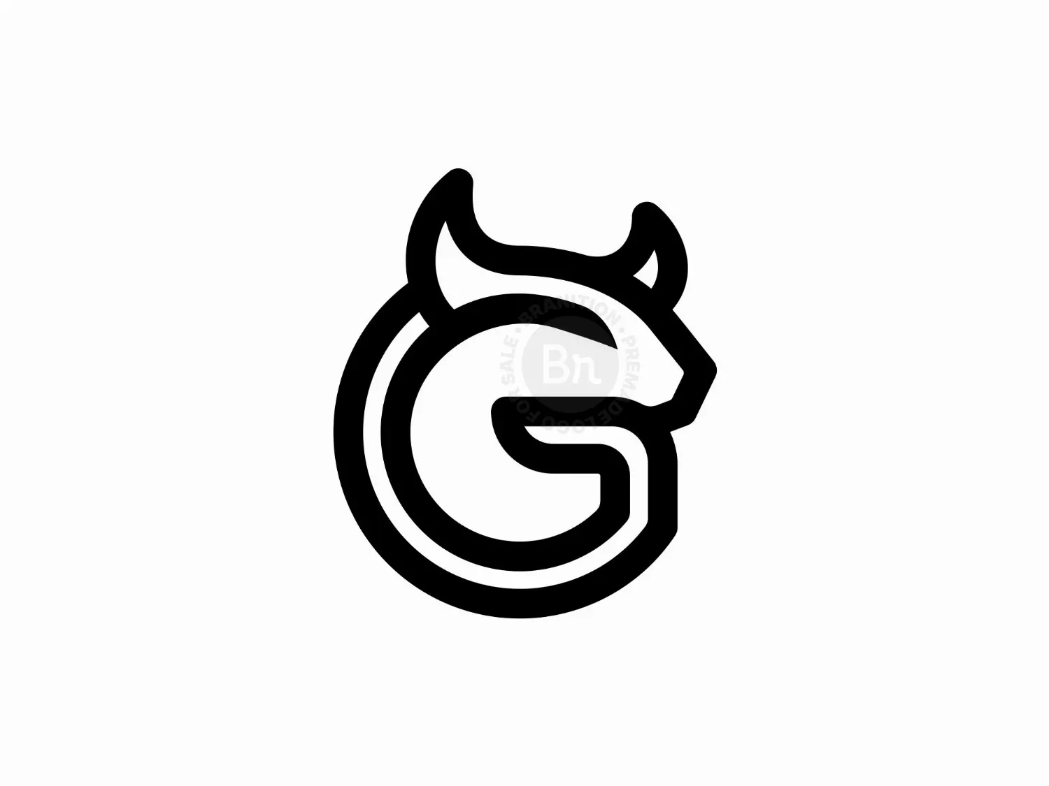 Letter G Bull Logo