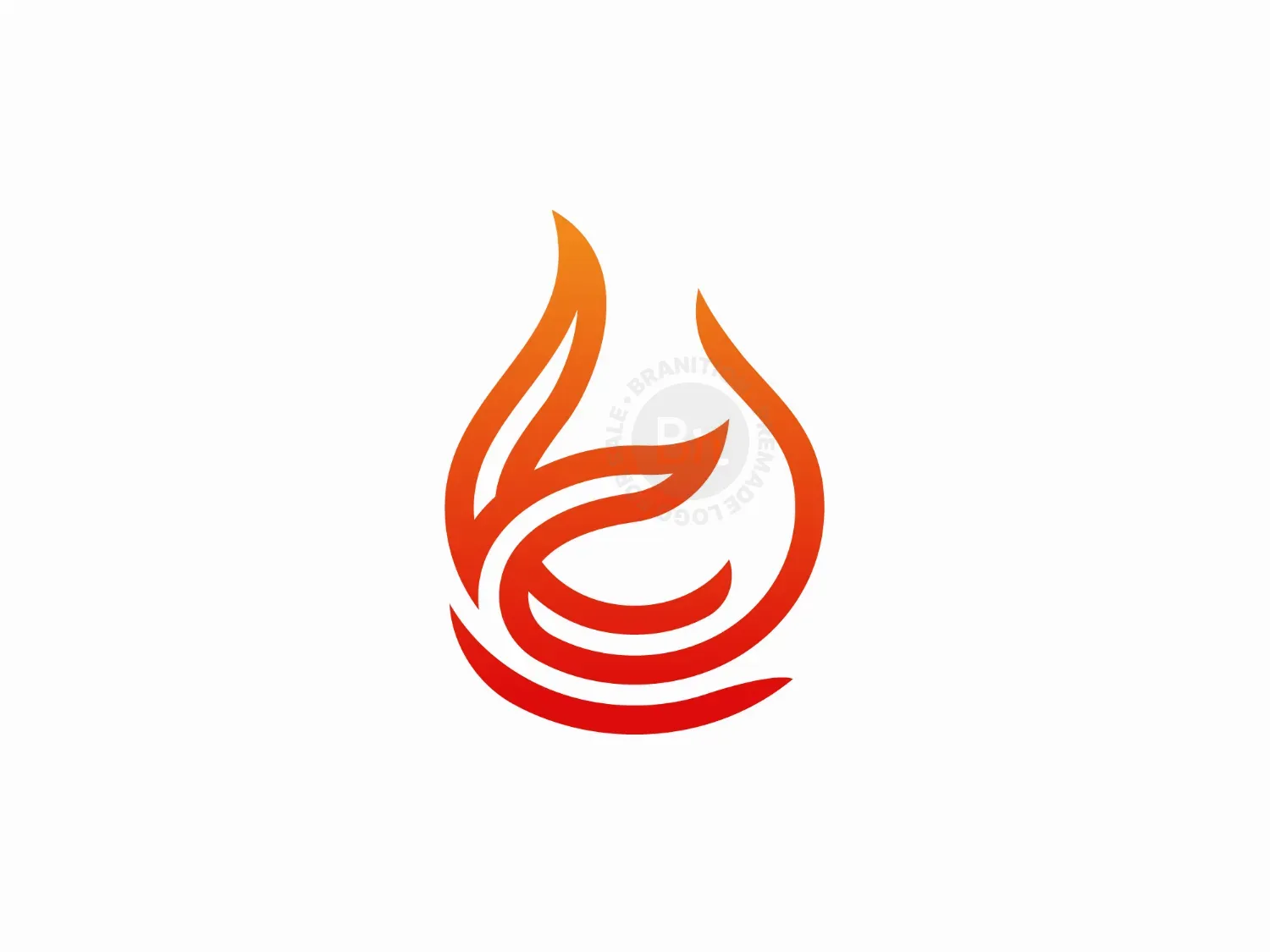 Letter C Flame Logo