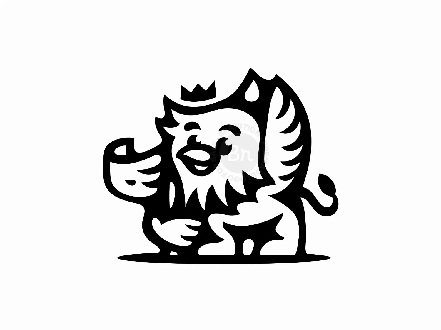 King Griffin Cute Flag Logo