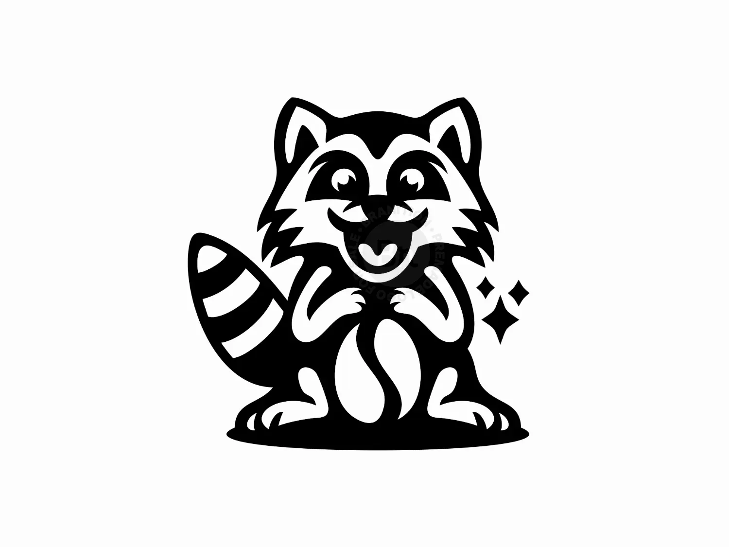 Civet Coffee Bean Mascot Logo