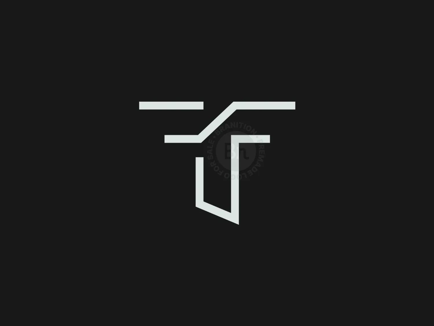 modern t logo logo 3