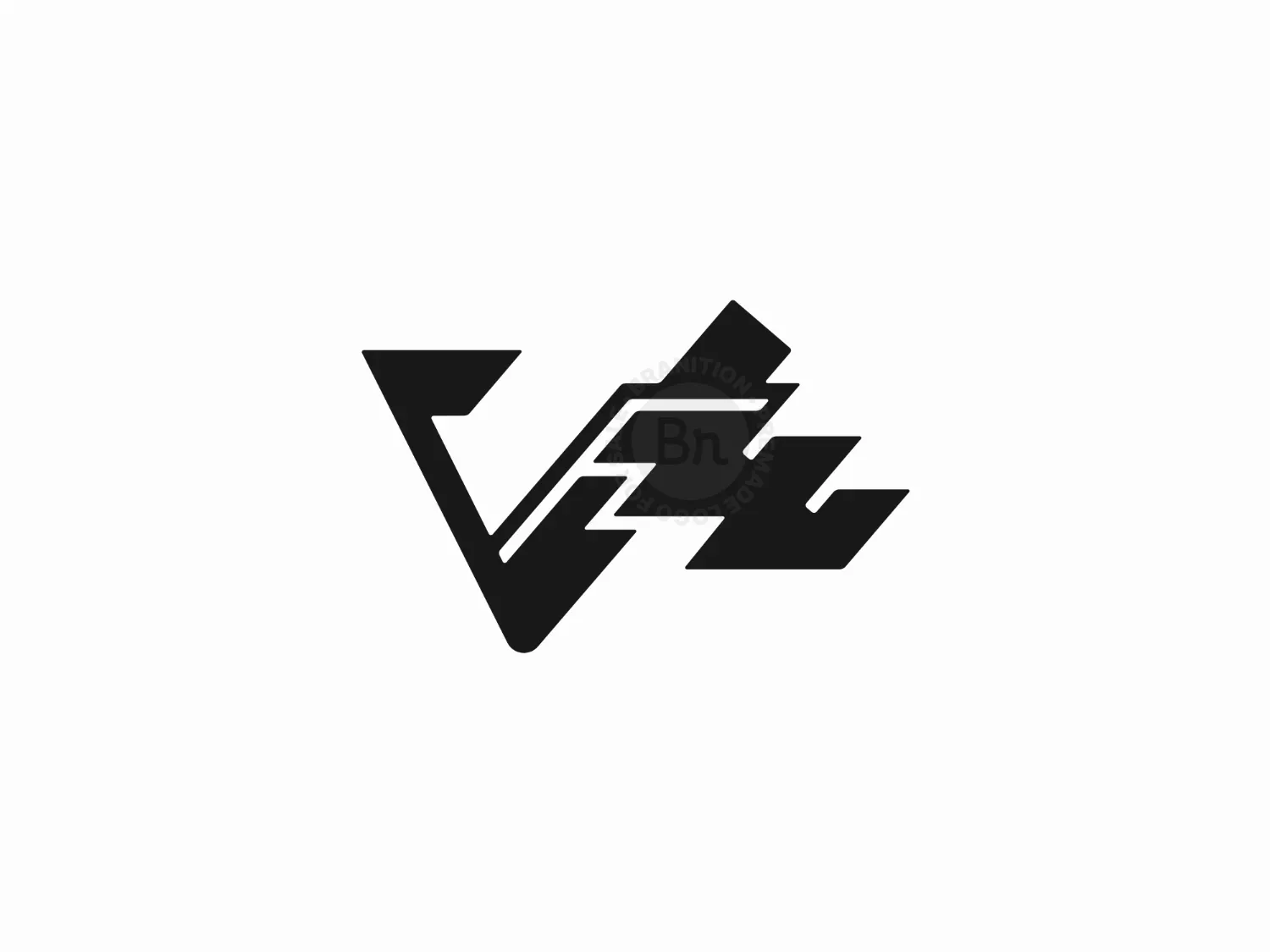 Letter V Flag Logo