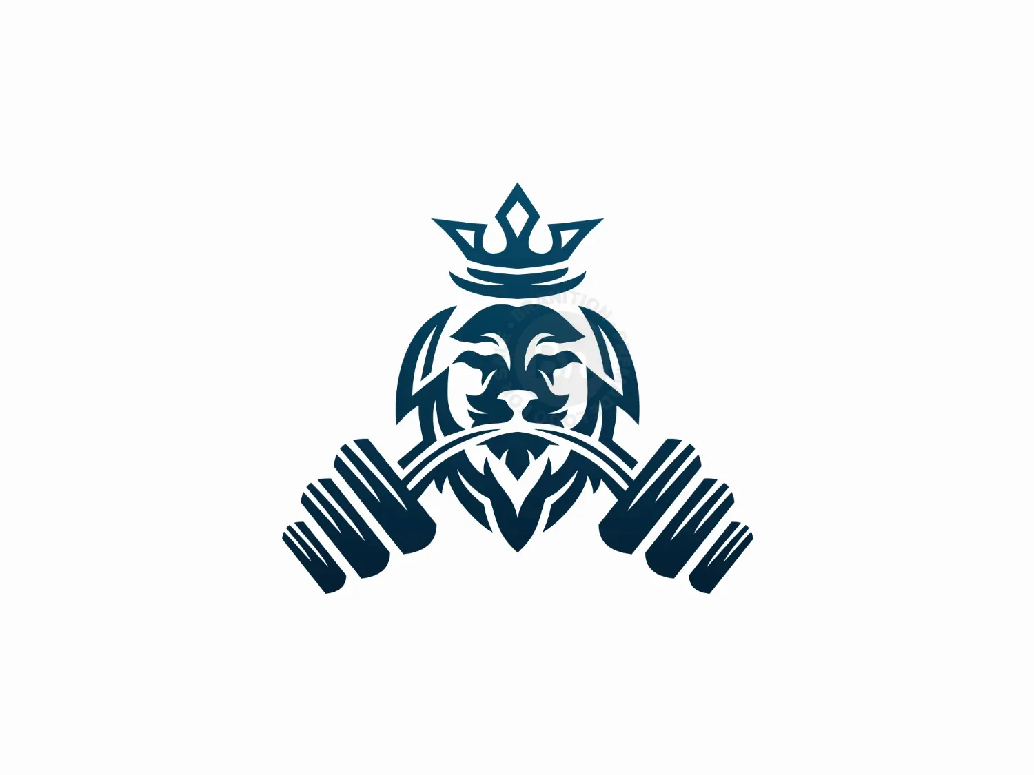 Lion With Barbell Logo