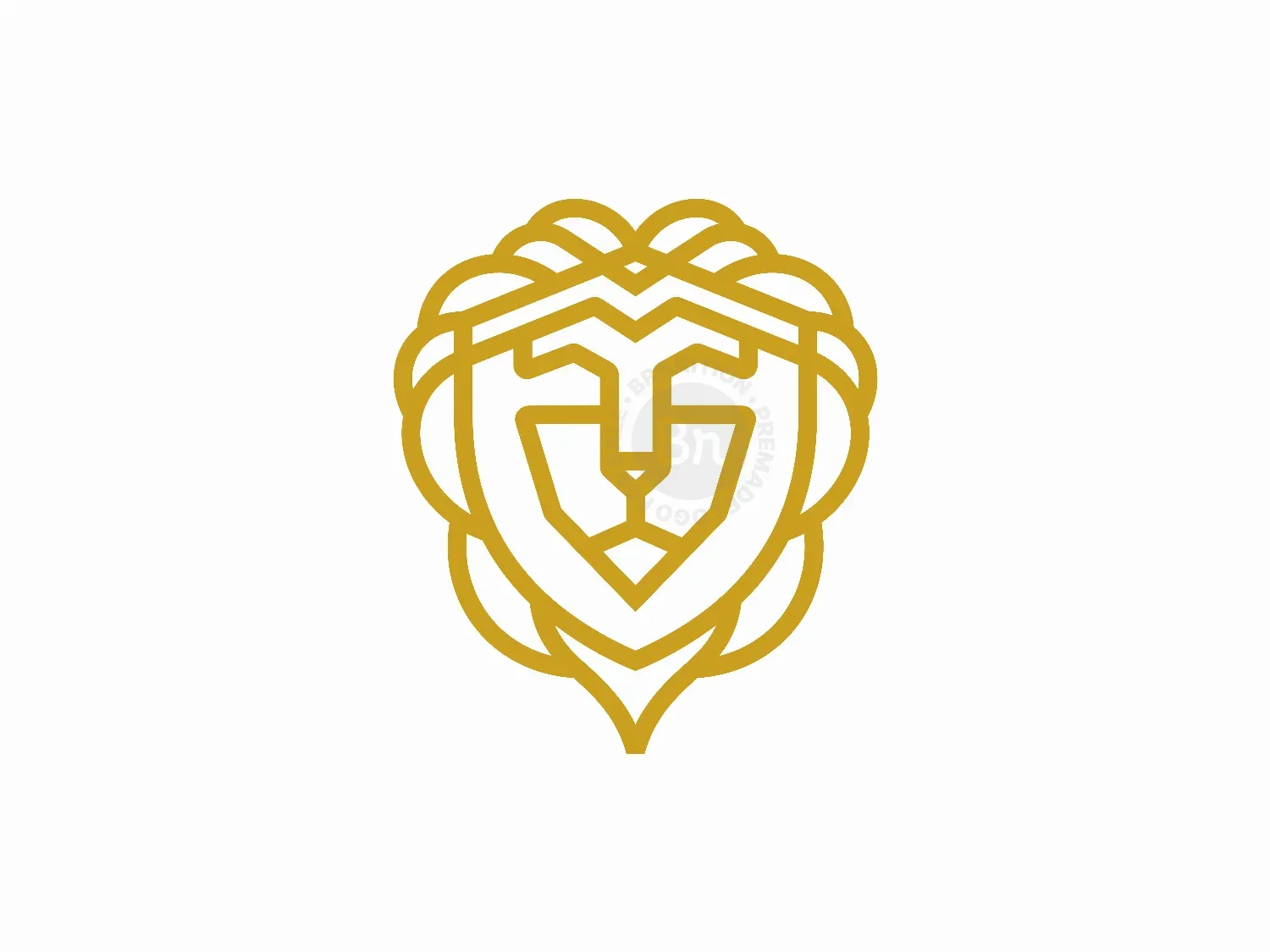 Lion Shield Modern Logo