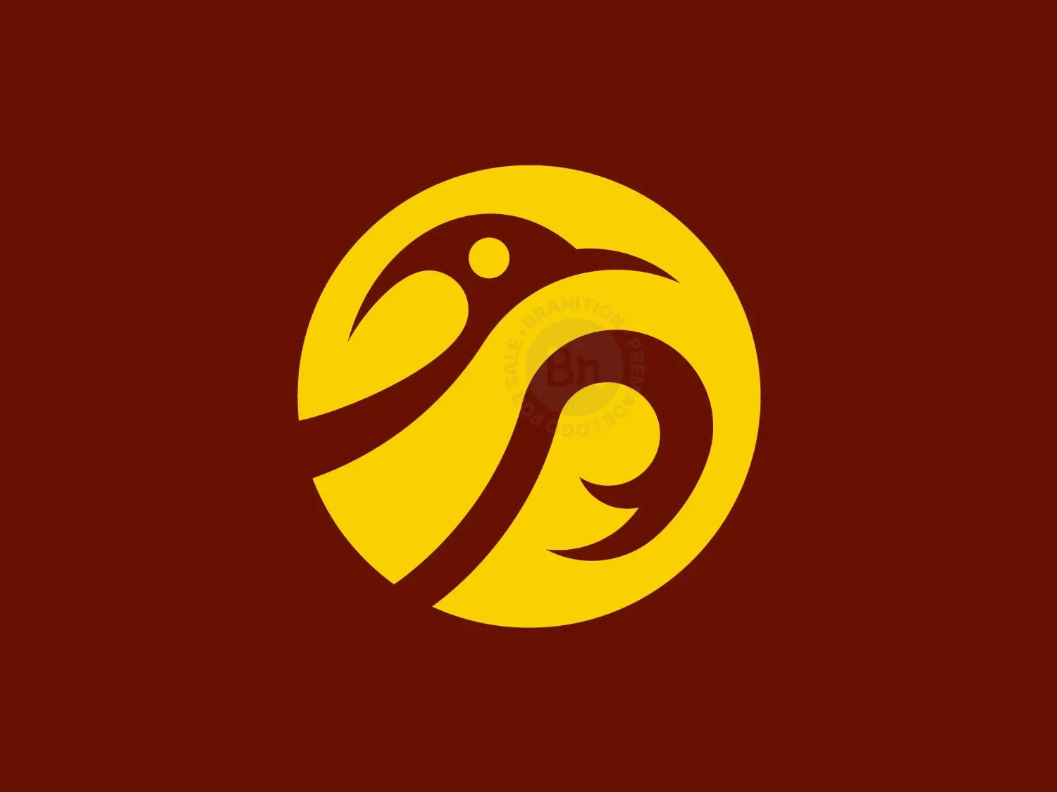 Beautiful Bird And Leaf Logo