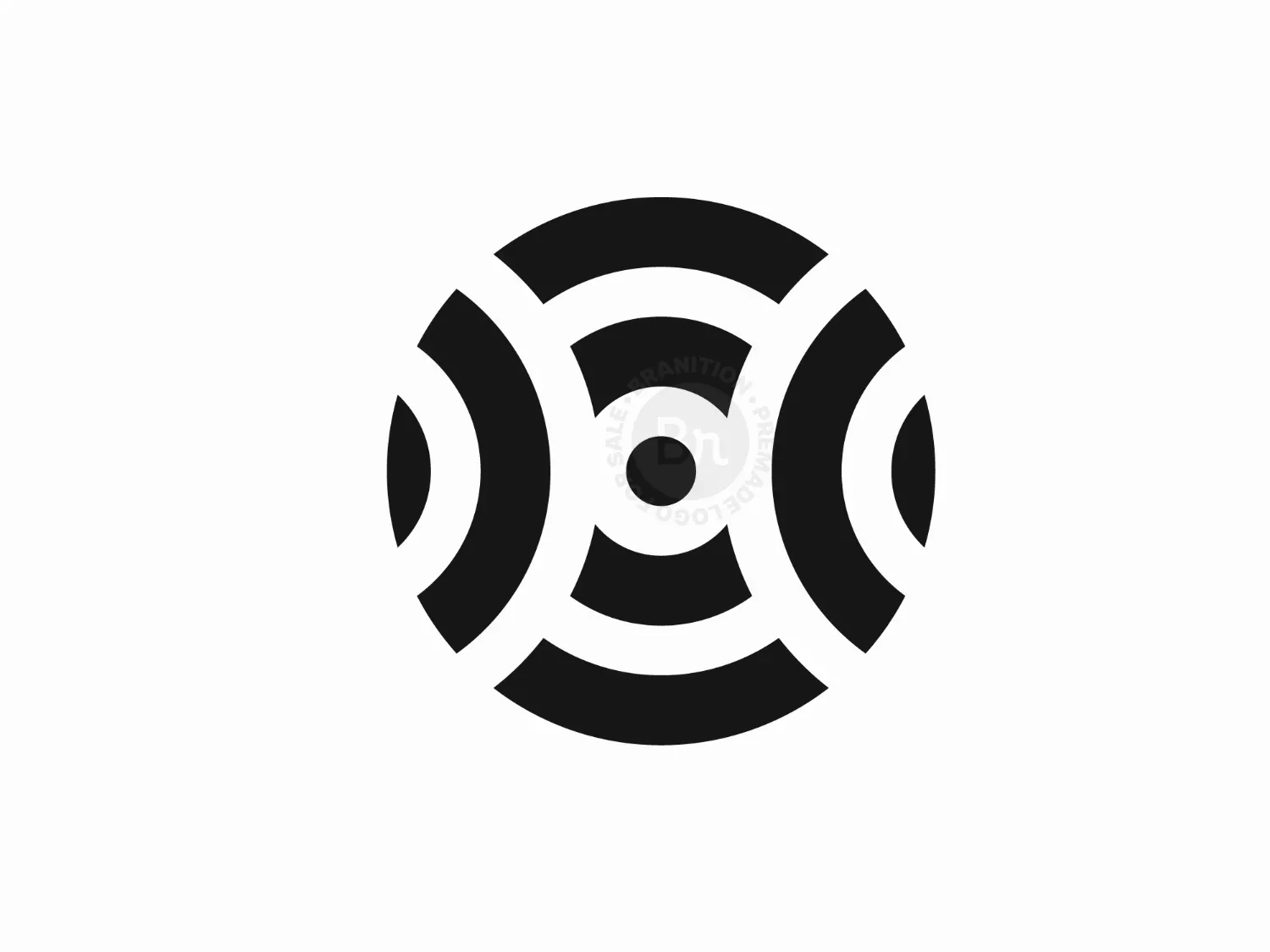 Letter O Wifi Logo