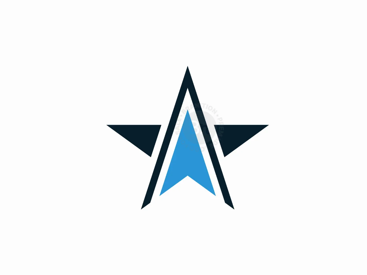 letter a star logo logo 3