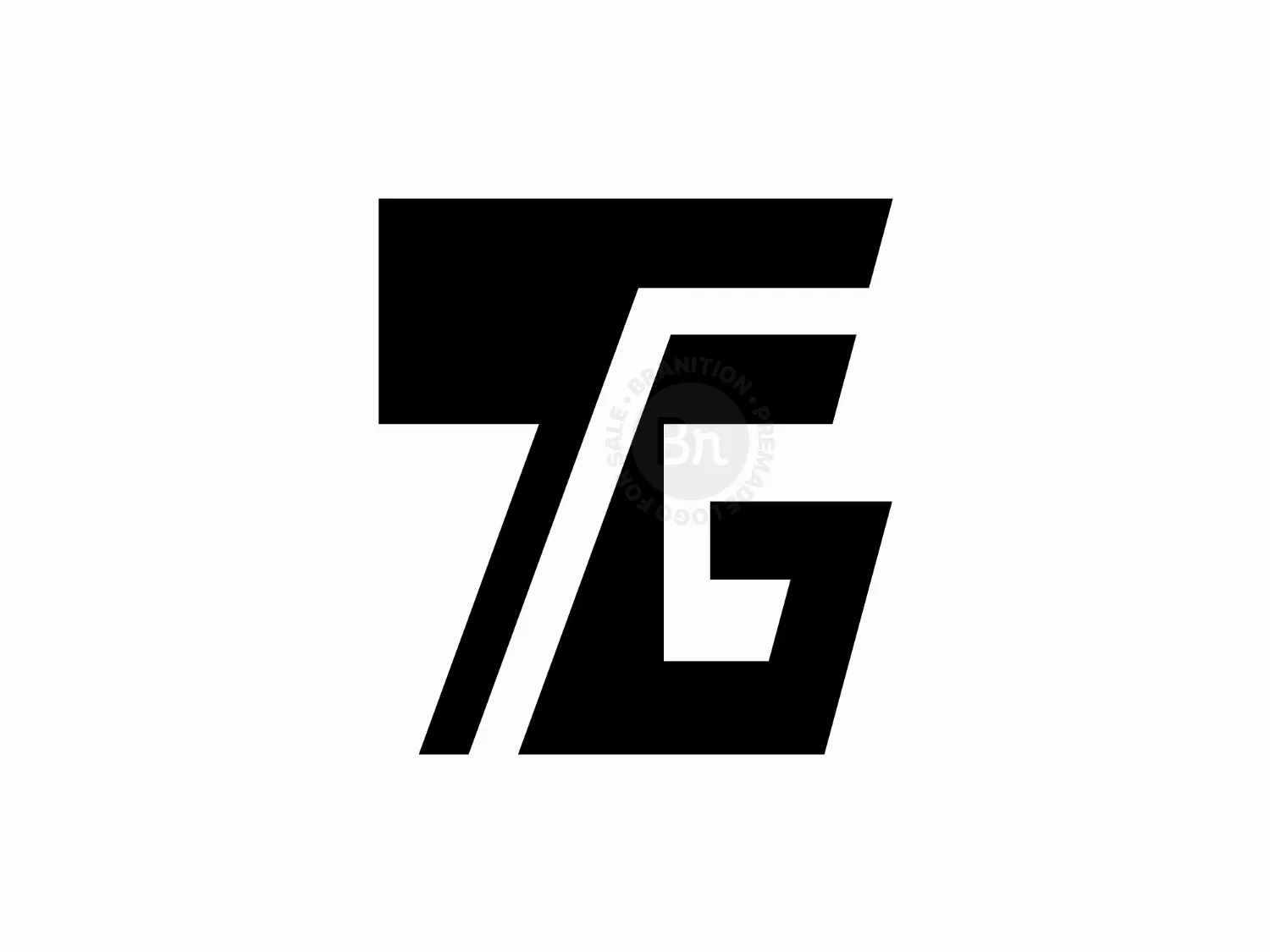 Minimalist TG GT Letter Logo