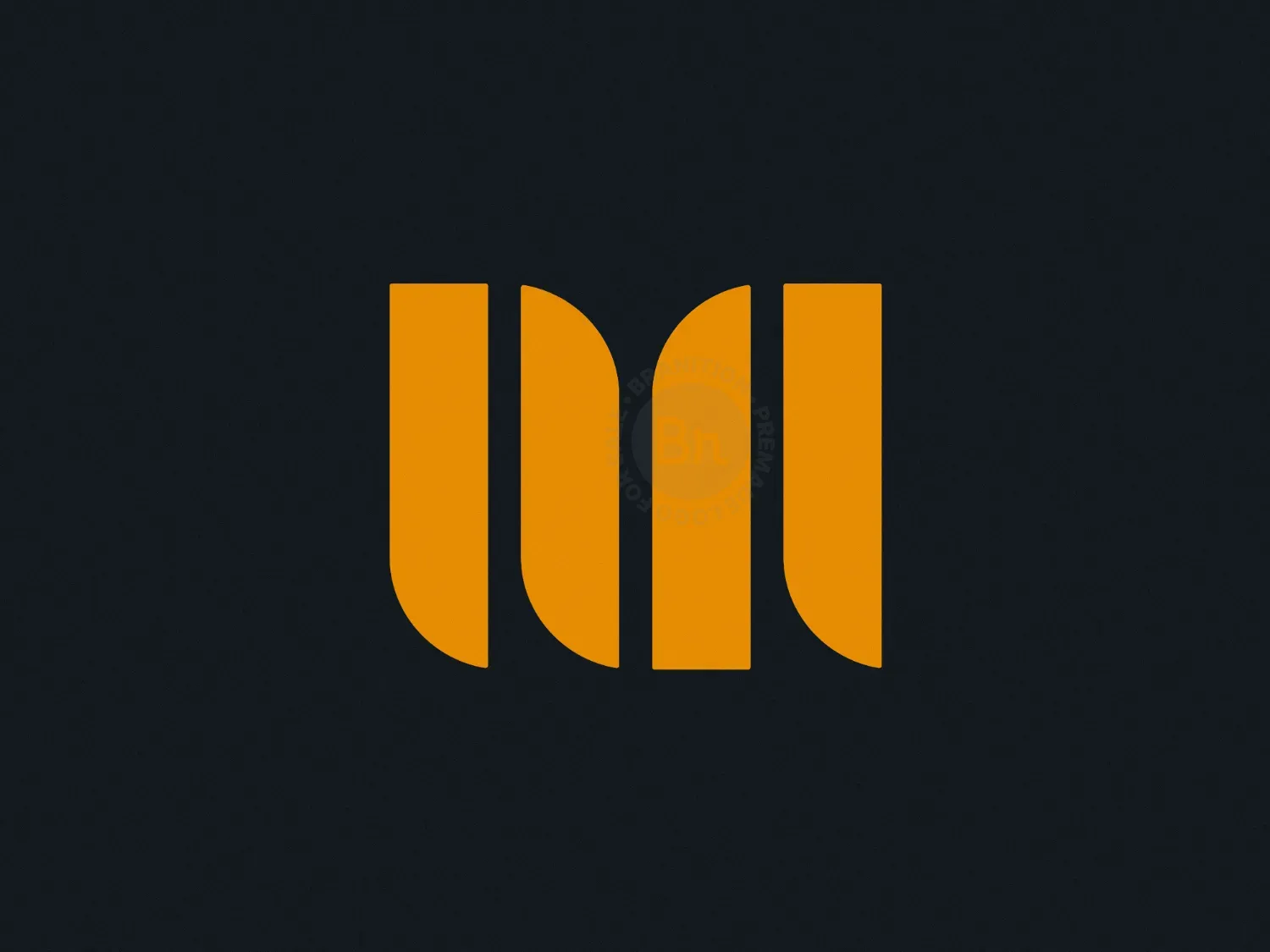 Abstract M Line Design Logo