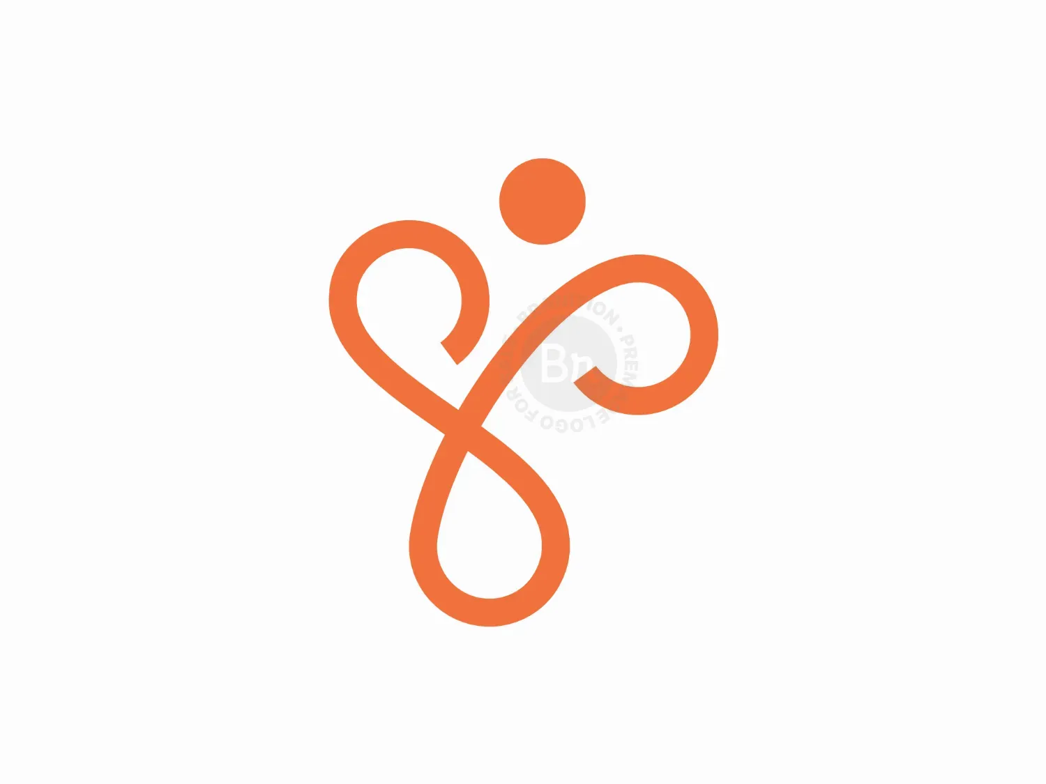 Playful Healthy Person Logo