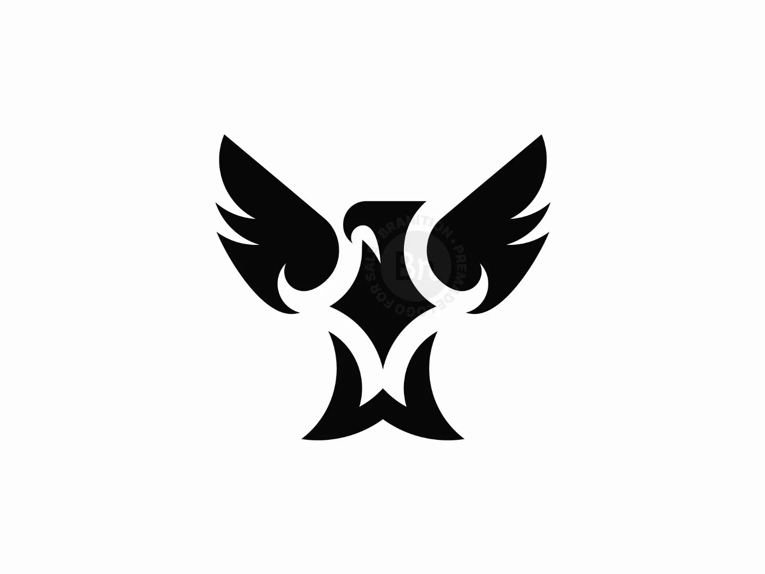 Minimalist W Letter Phoenix Logo