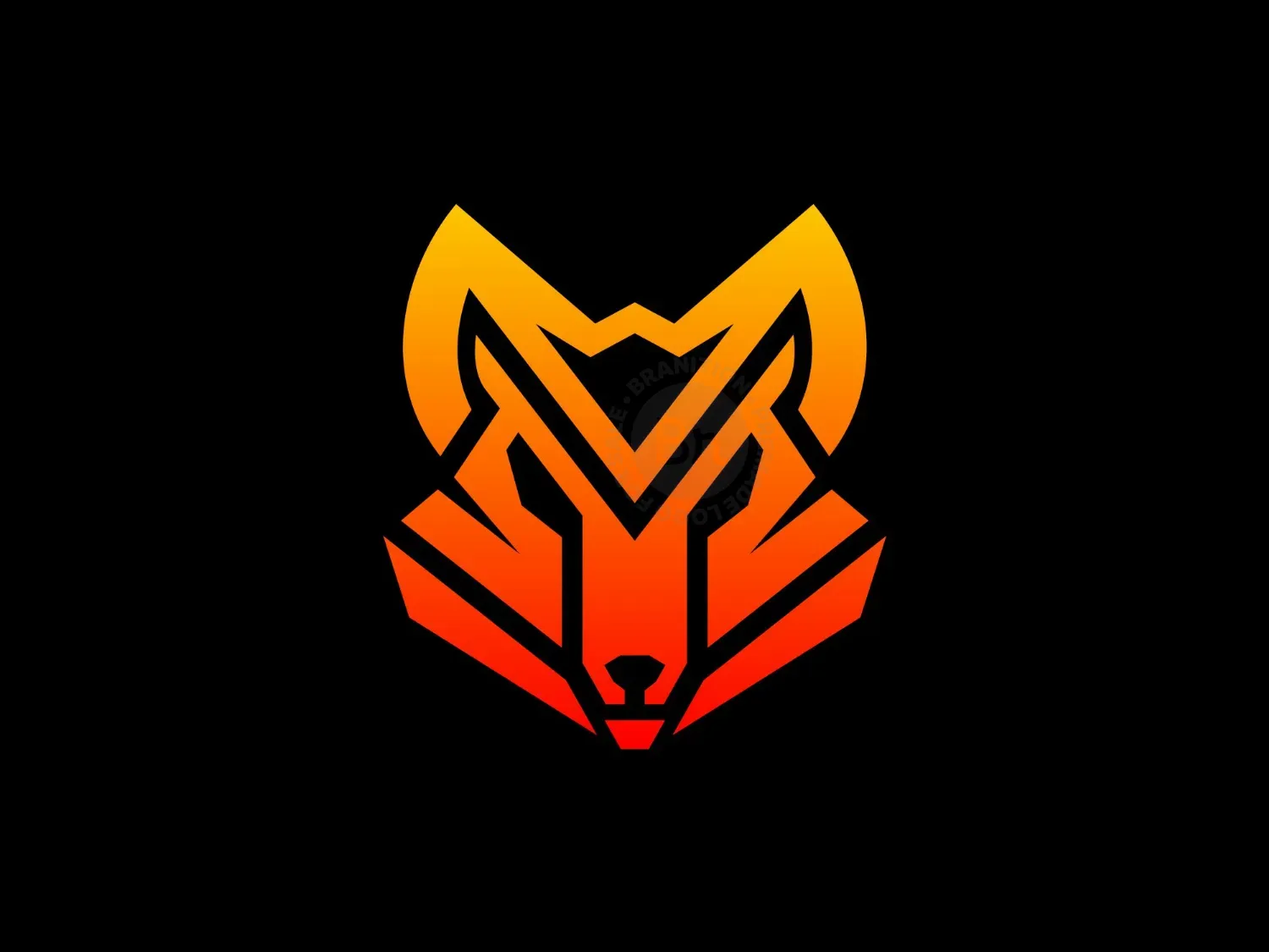 modern fox logo logo 6