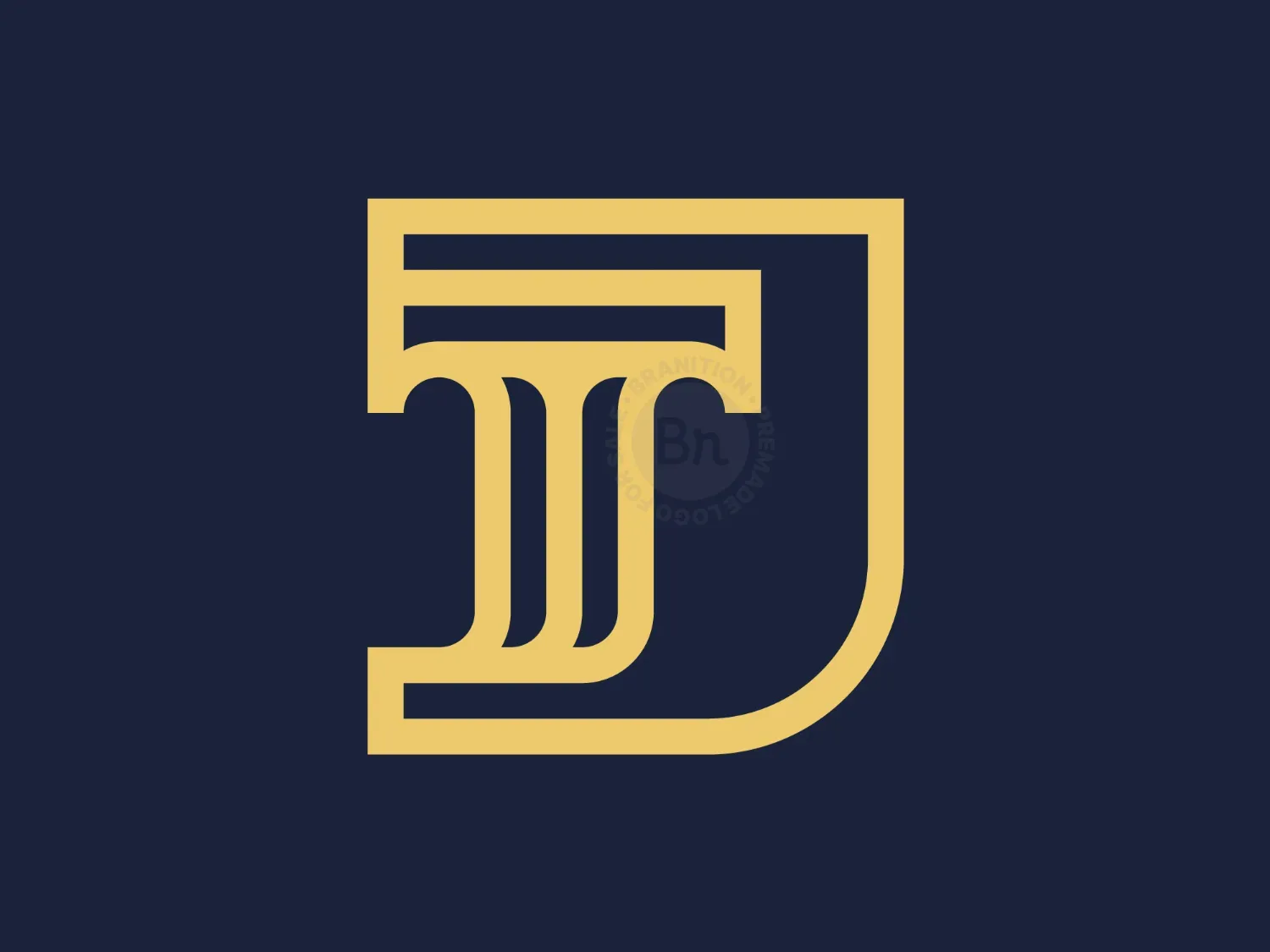 Elegant JT Or TJ Letter Logo