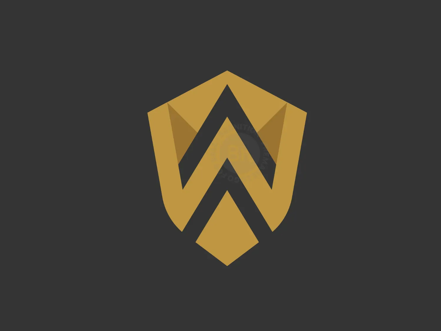 Letter W Shield Logo