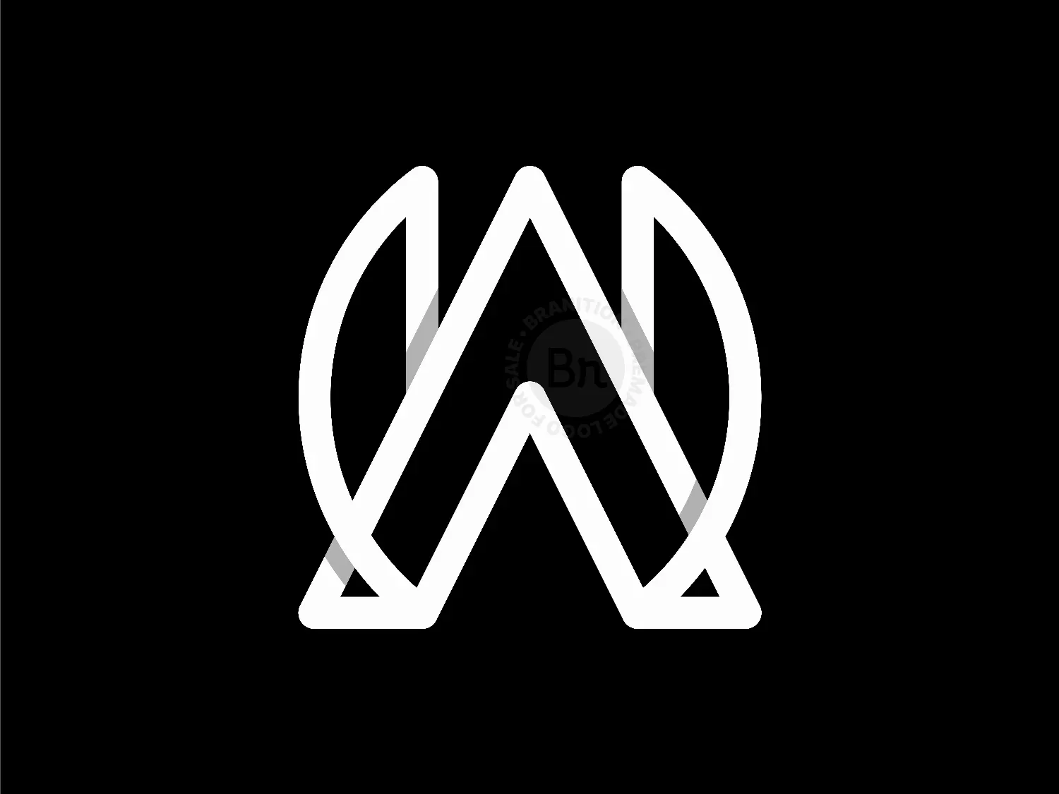 Letter AW Monogram Logo