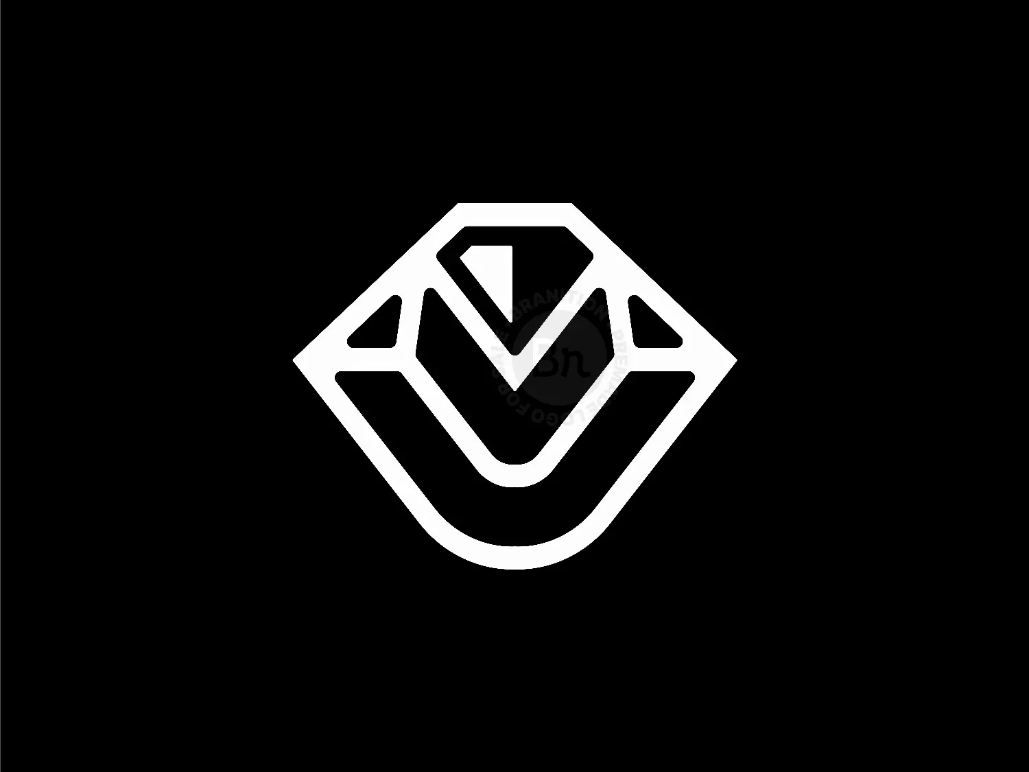 Letter V Diamond Logo