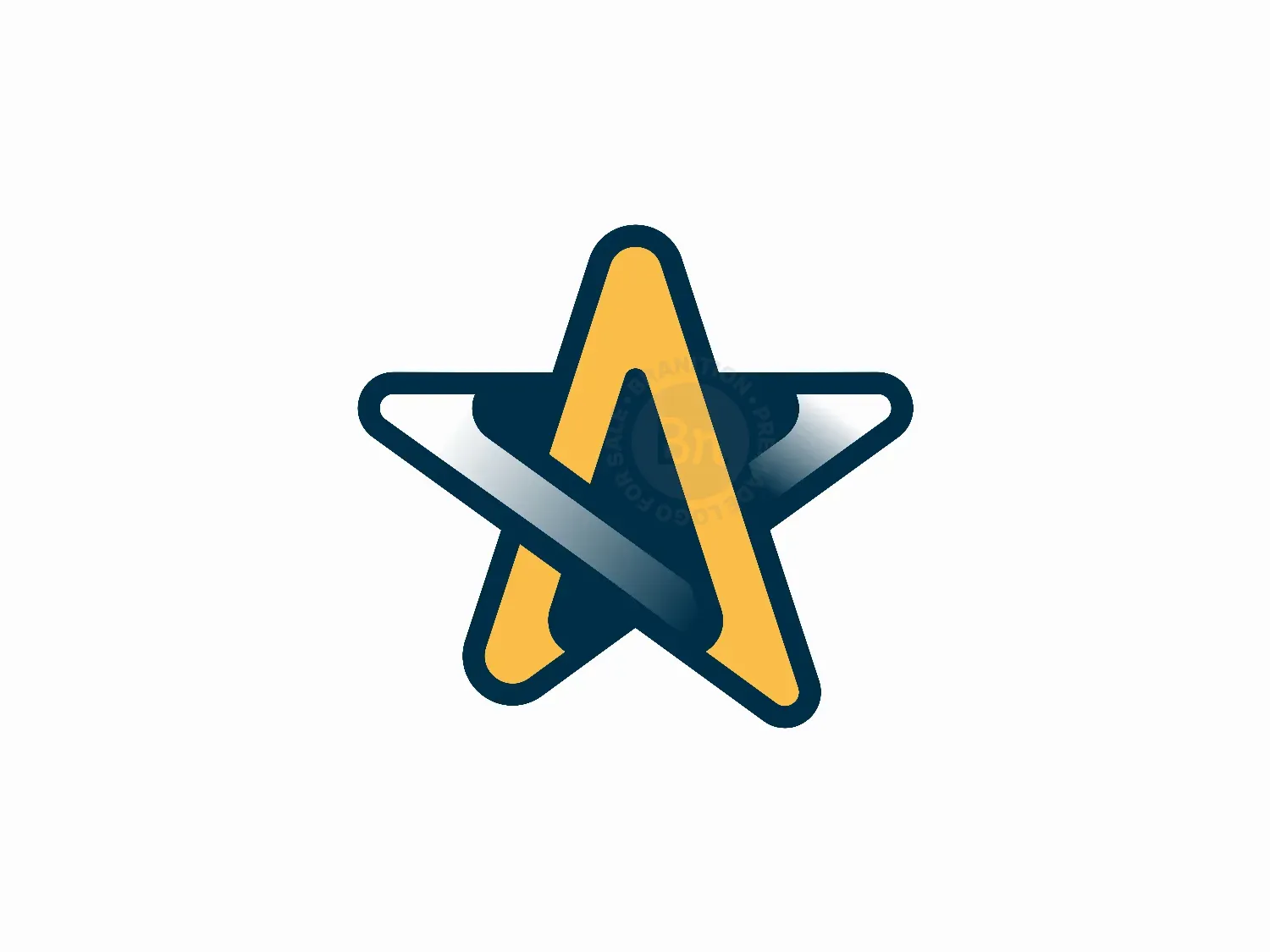 letter a star logo logo 2