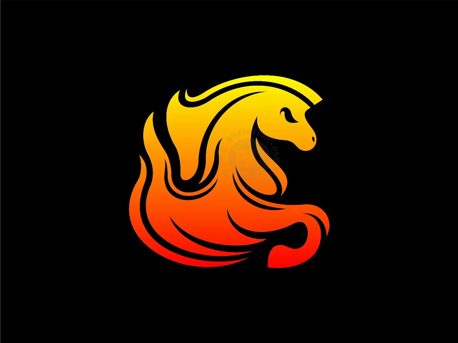 Horse Fire Logo