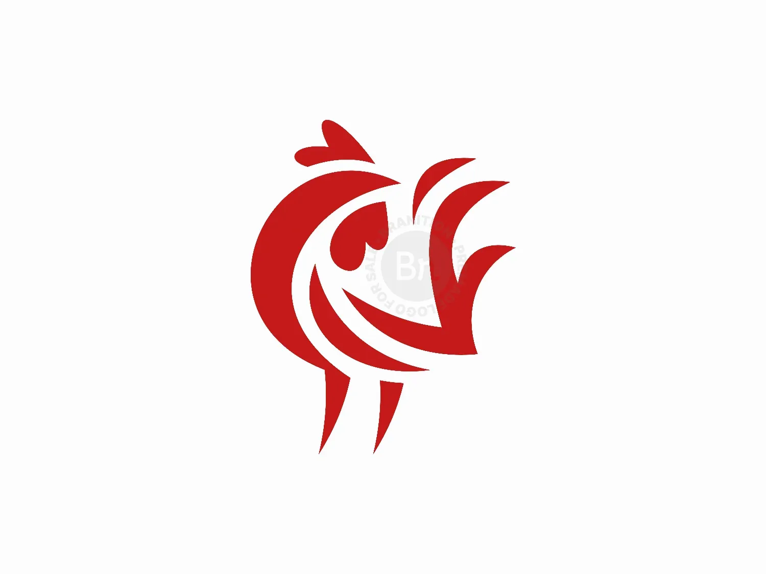 Rooster Modern Logo