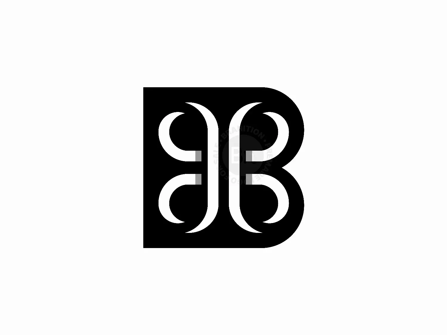 Letter B Butterfly Logo