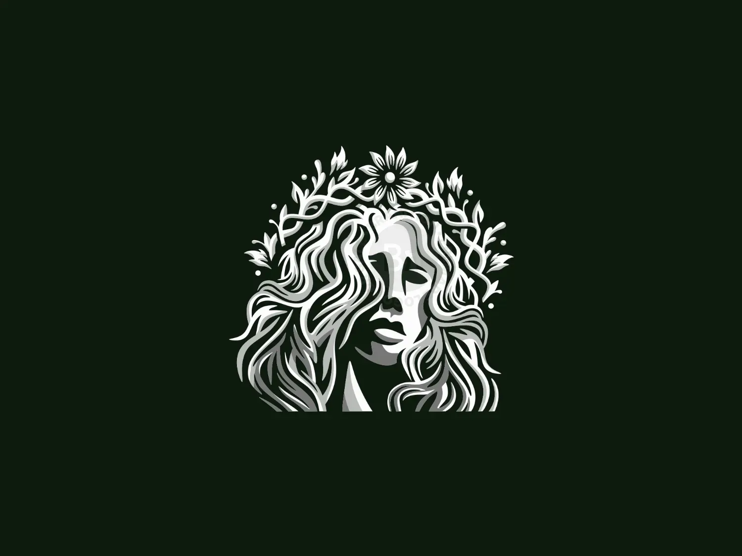 Goddess Natural Queen Logo