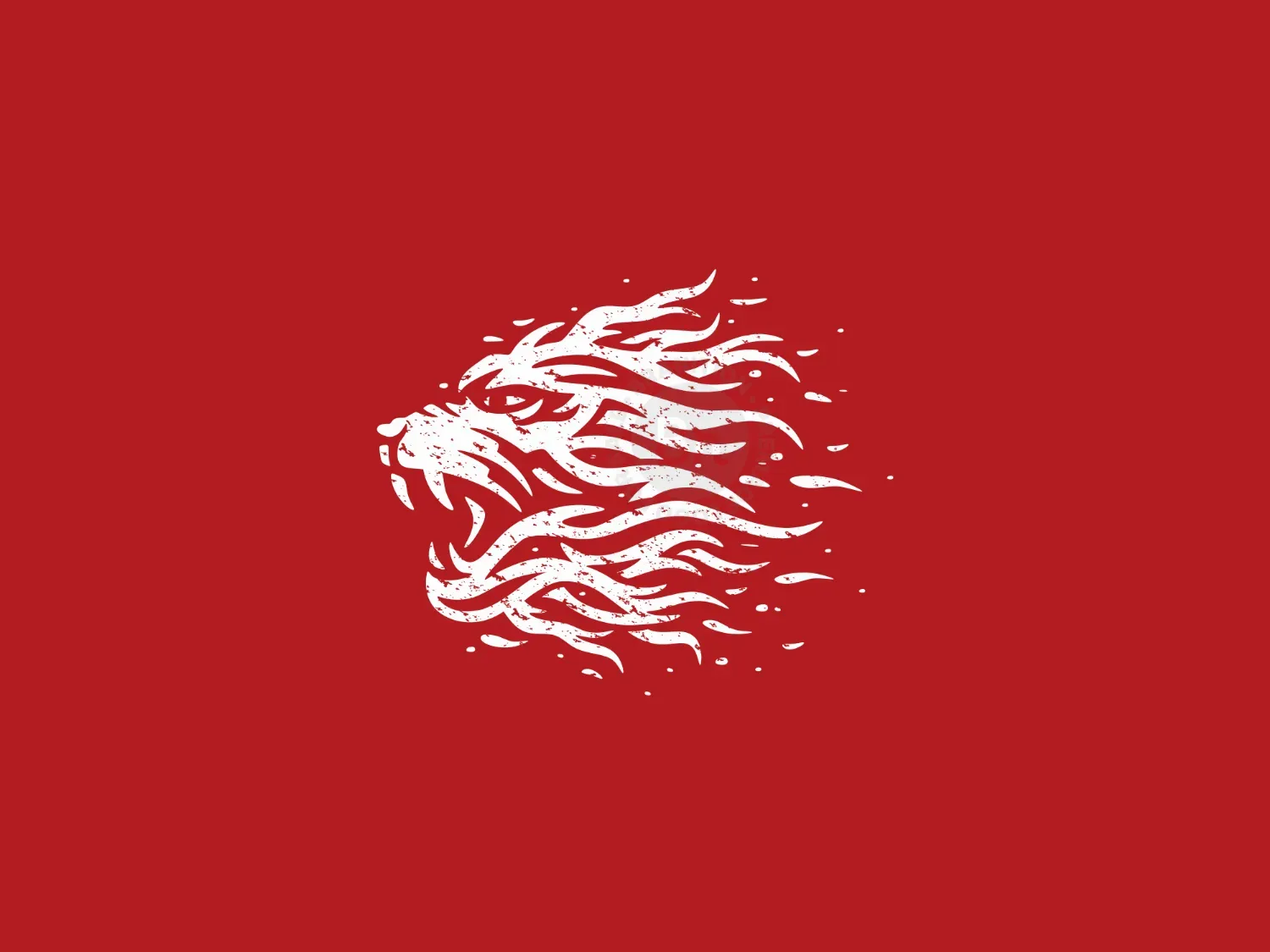 Fire Tiger Head Logo